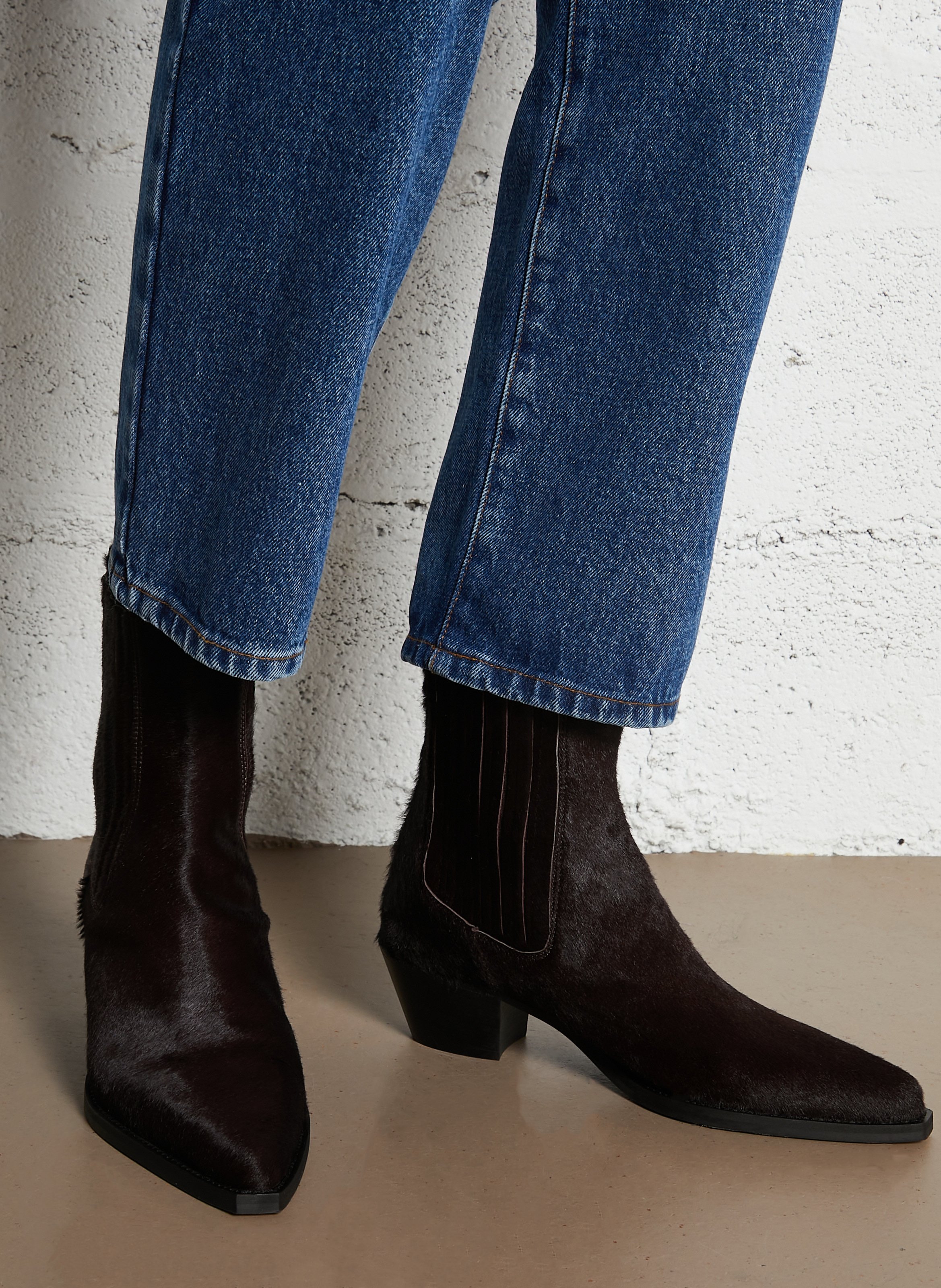 Bottines en cuir BIBI LOU Marron