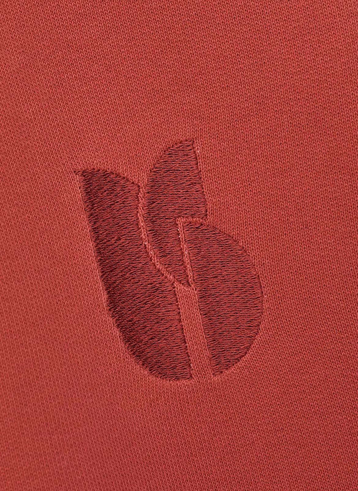 Sweat col rond en coton mélangé BA&SH Rouge