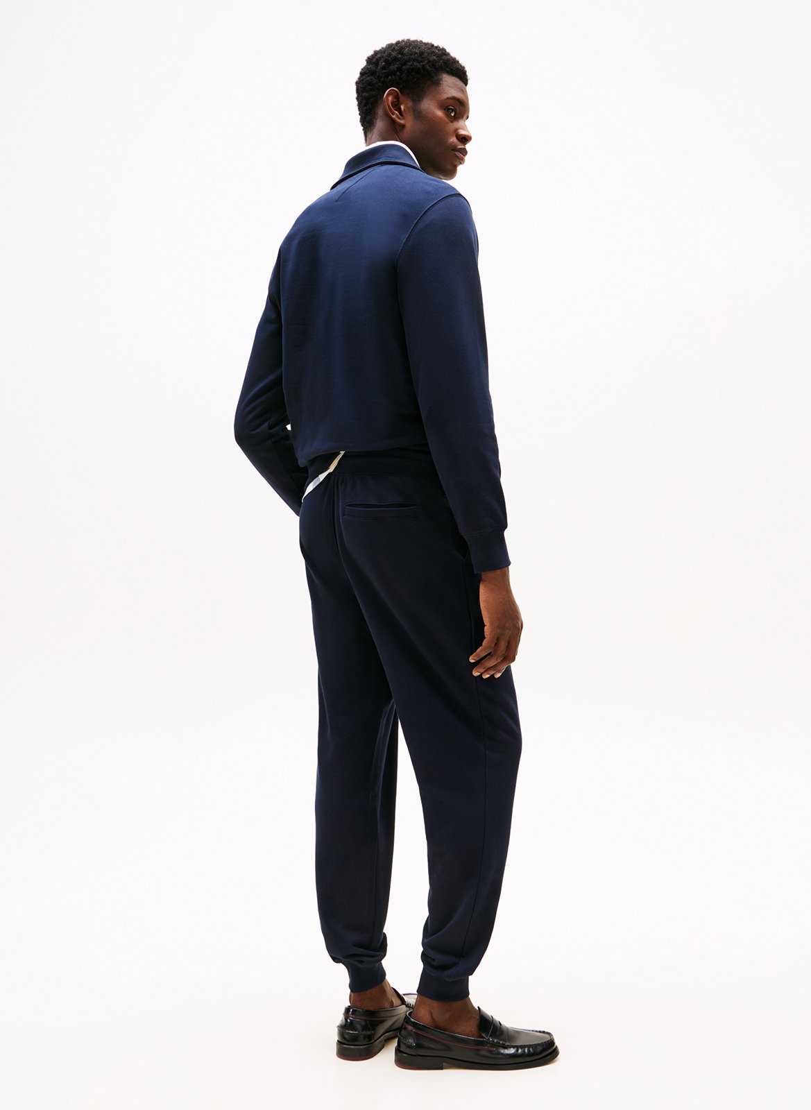 Straight cotton joggers TOMMY HILFIGER Blue