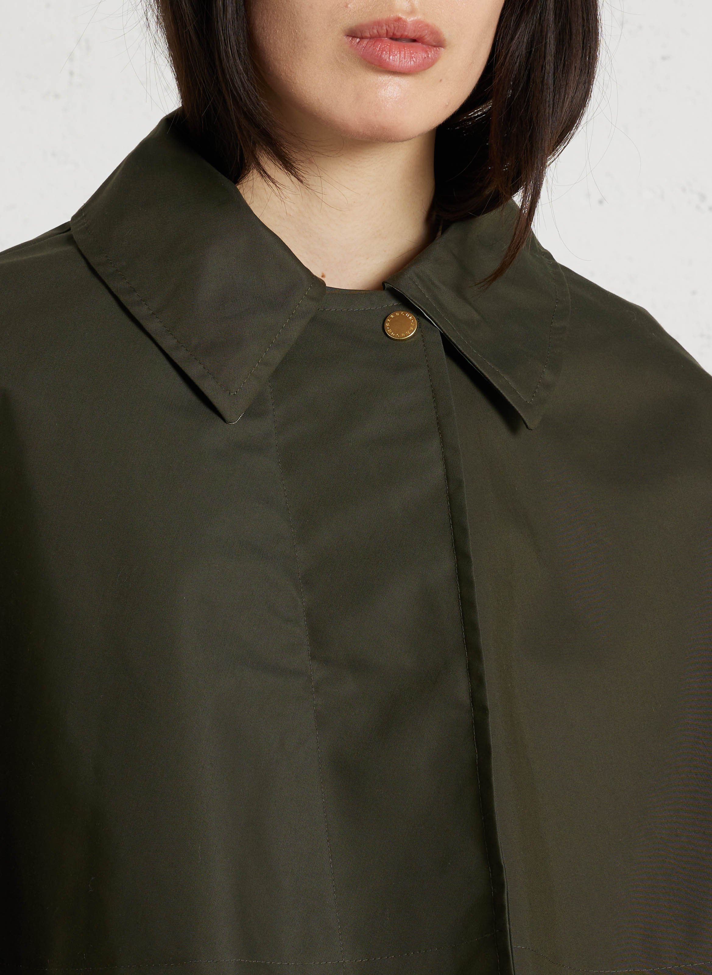 Veste imperméable à cape unie BARBOUR Kaki