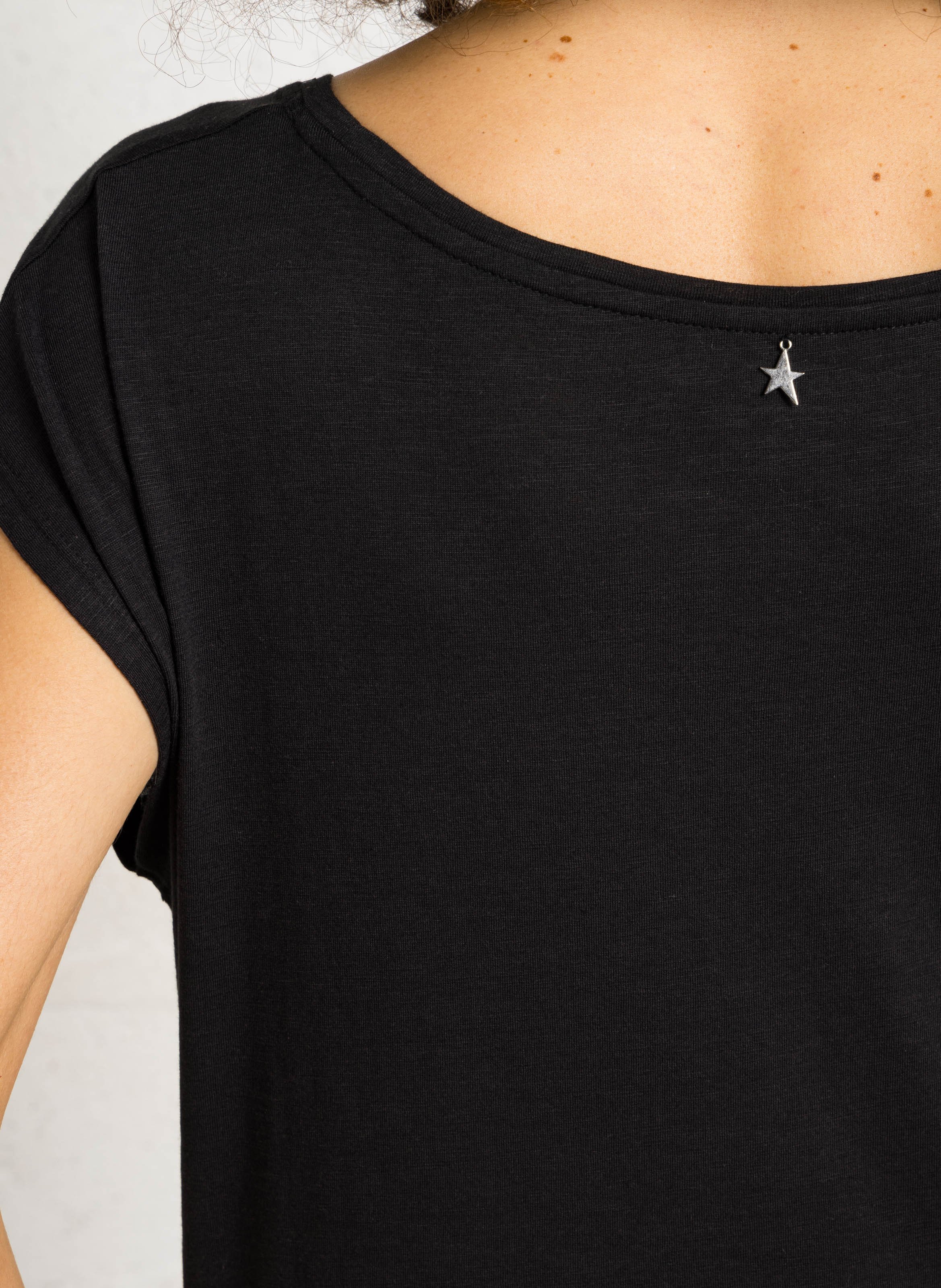 T-shirt oversize en coton mélangé SUD EXPRESS Noir