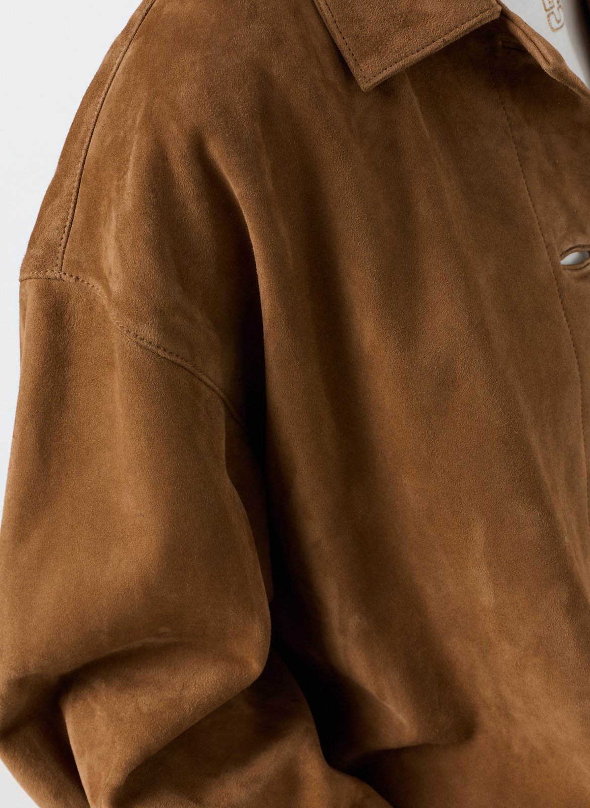 Lambskin leather jacket with classic collar GERARD DAREL Brown