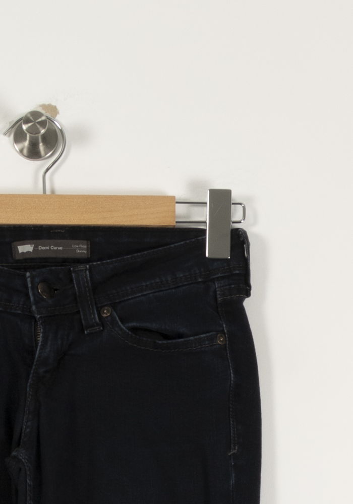 Cropped slim jeans with studs LEVI'S - Seconde main Blue