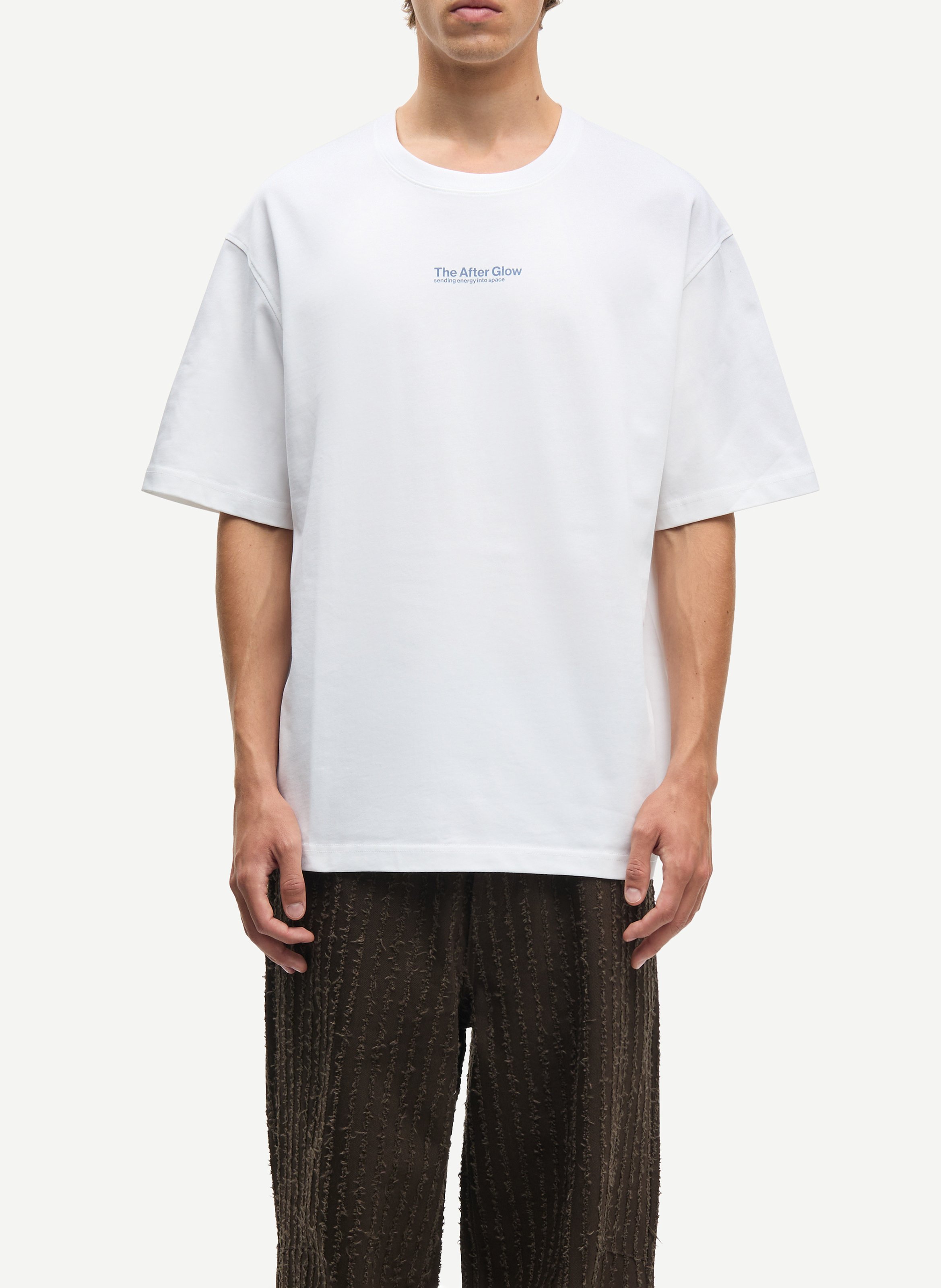 Oversized round neck organic cotton t-shirt SAMSOE SAMSOE