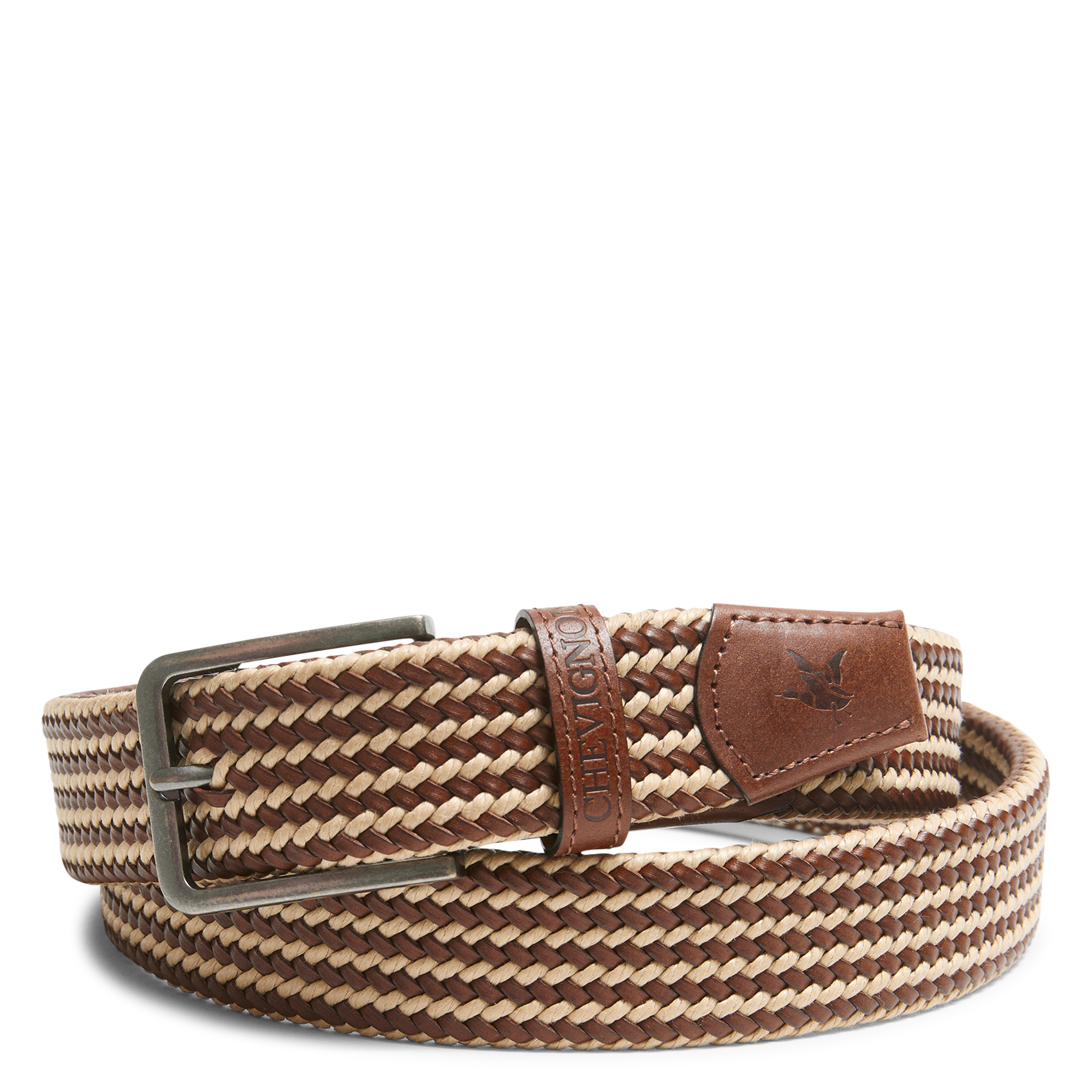 Riem met gevlochten koord CHEVIGNON Bruin