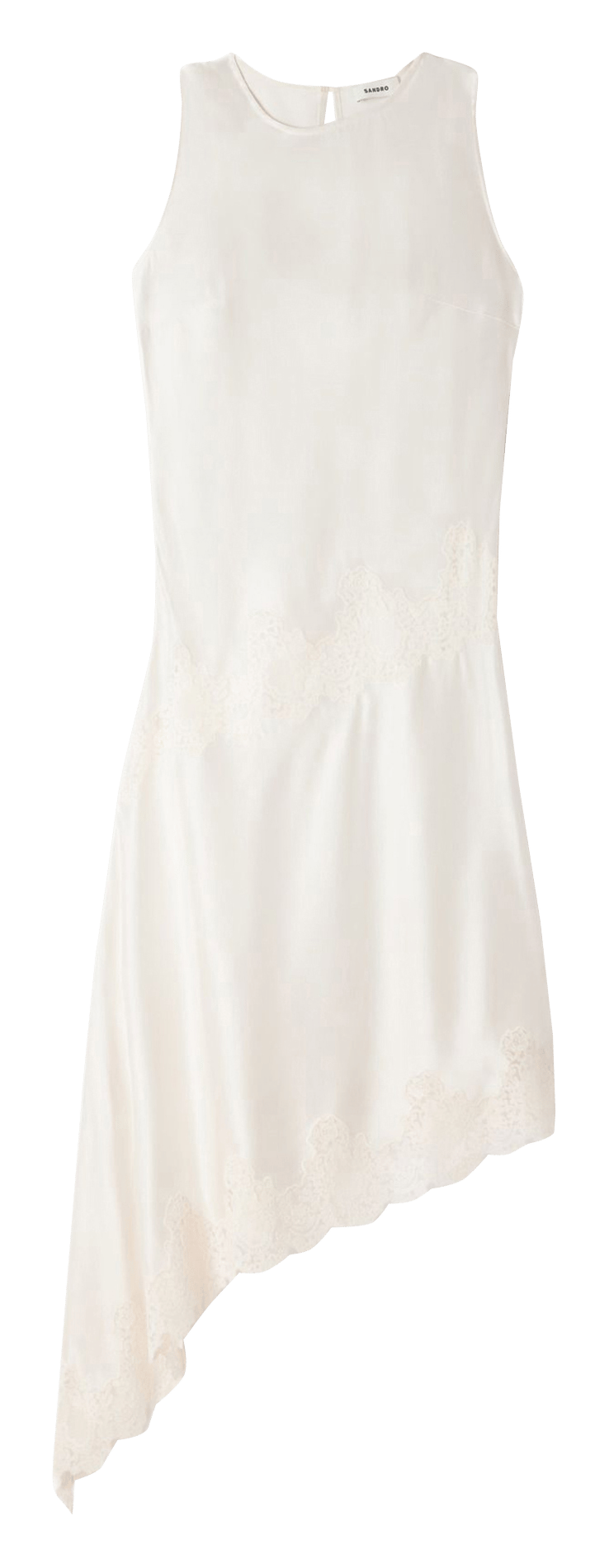 Halflange, asymmetrische jurk SANDRO Beige