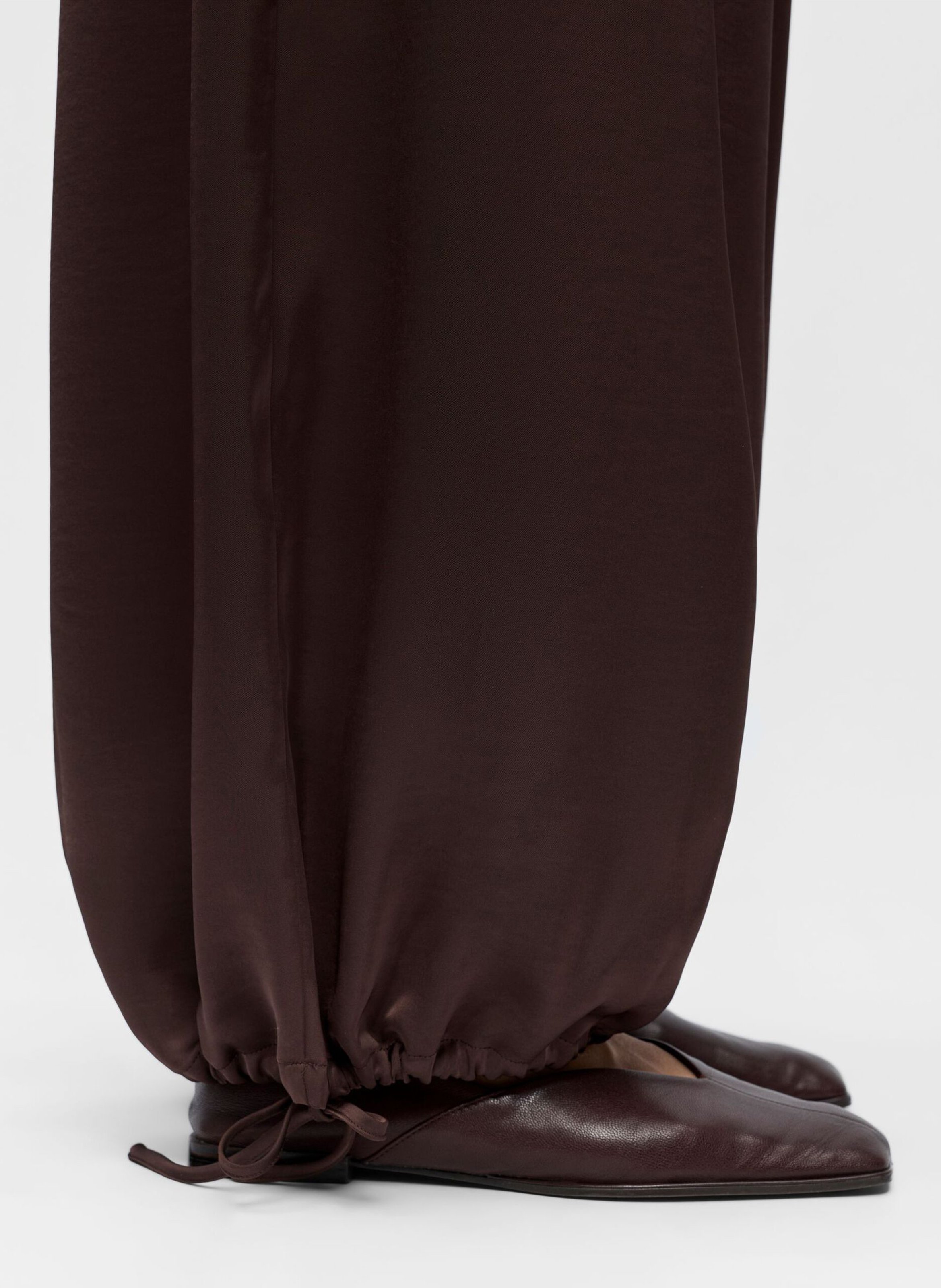 Wijde broek OBJECT Bruin