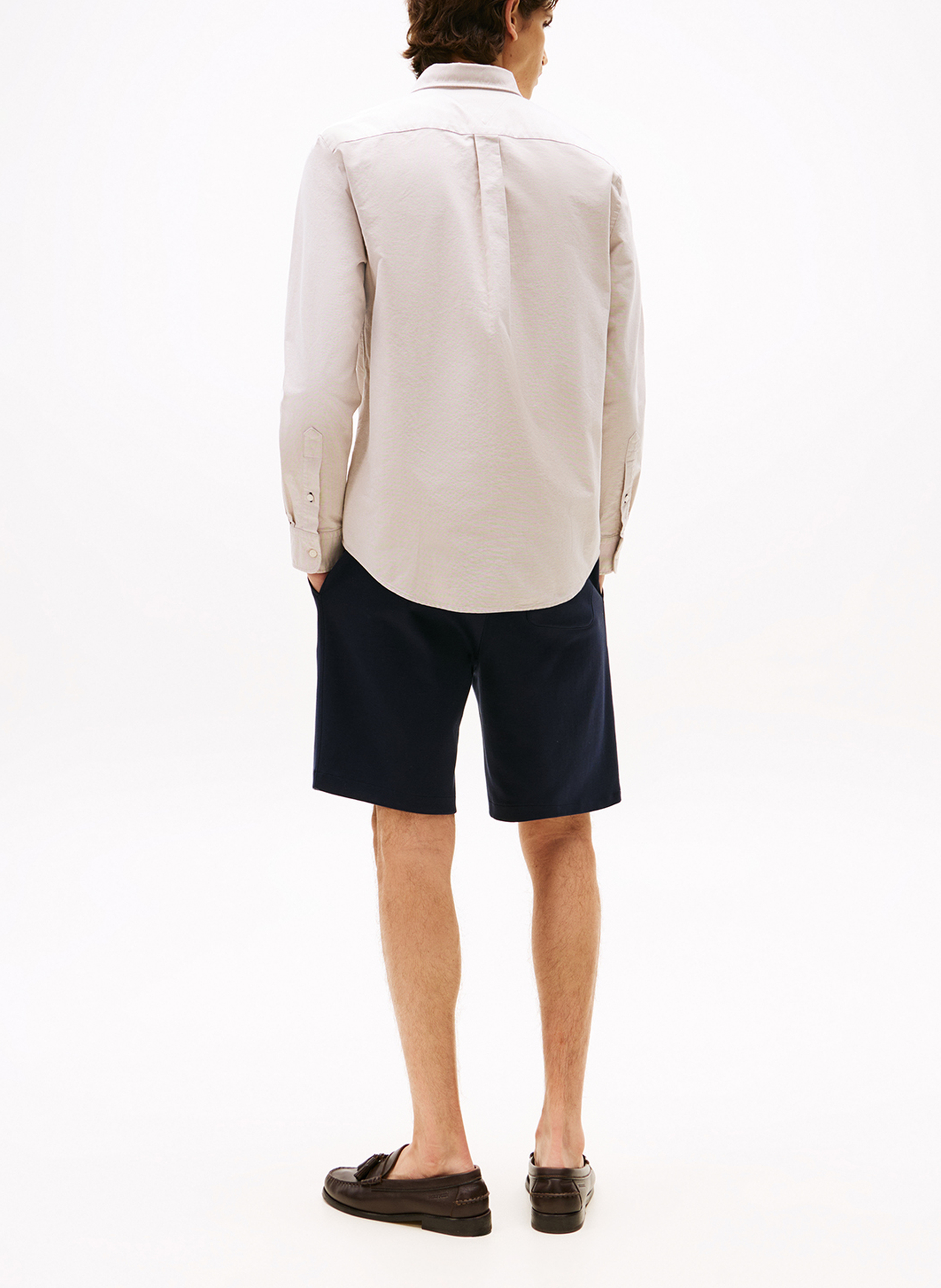 Hemd mit Button-down-Kragen aus Bio-Baumwoll-Mix TOMMY HILFIGER Khaki