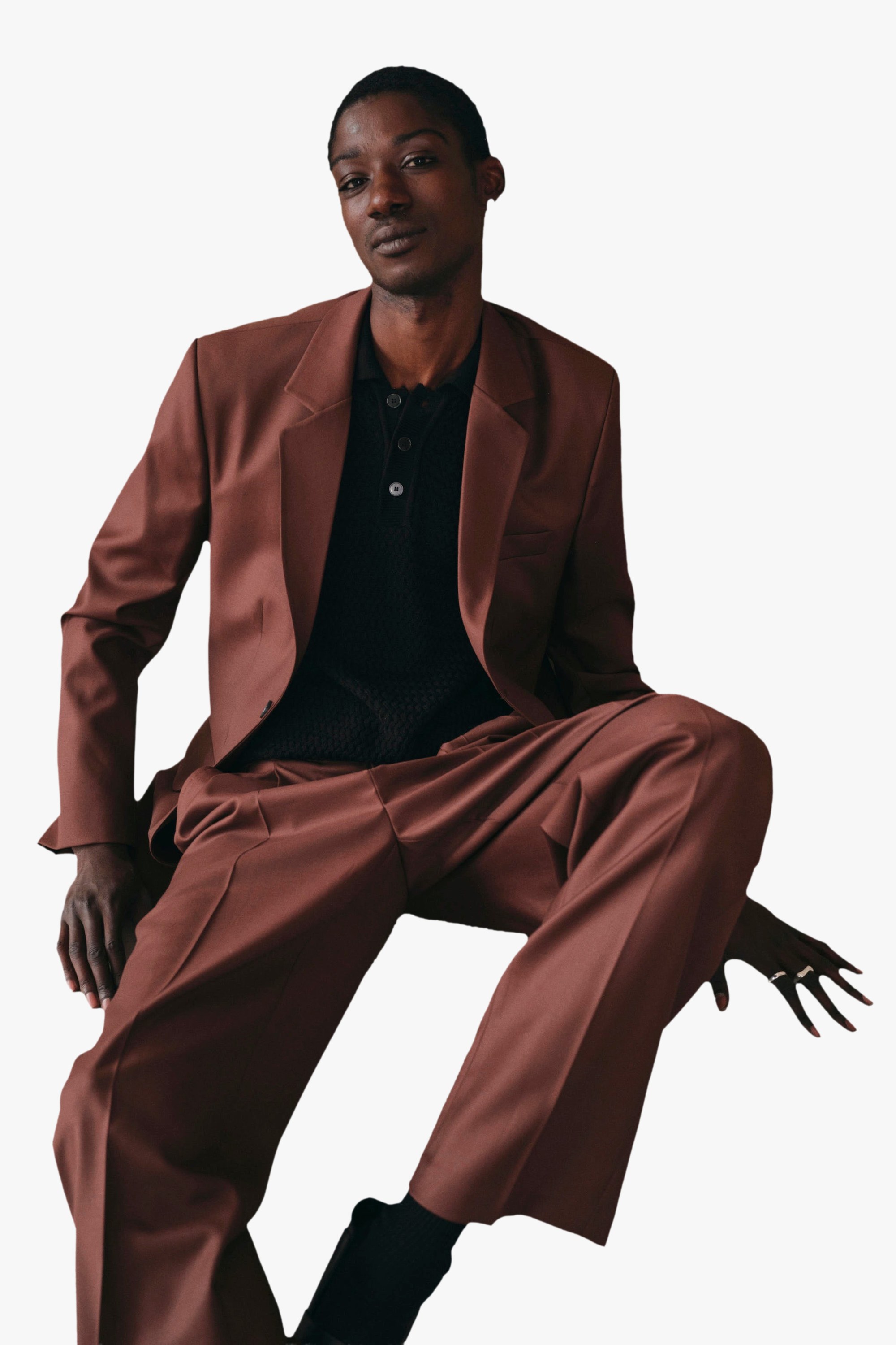 Clint suit jacket Noyoco Brown