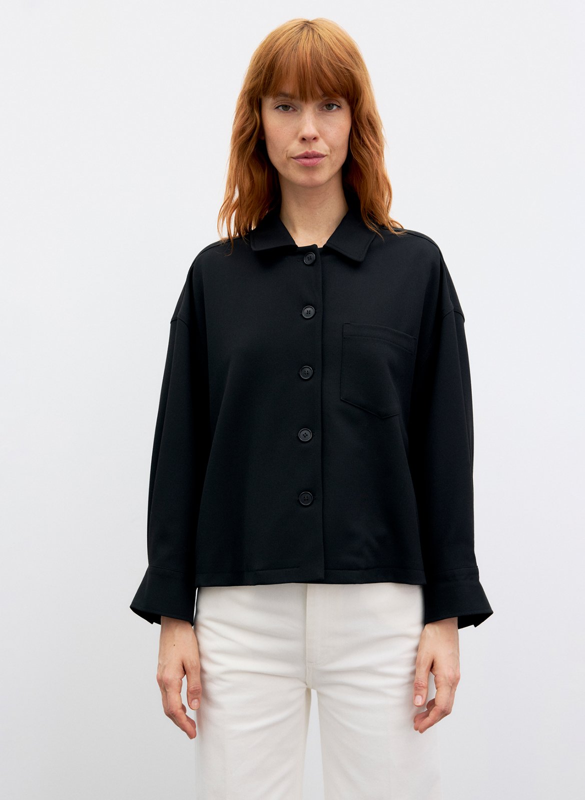 Gerade geschnittene Jacke mit klassischem Kragen GERARD DAREL Schwarz