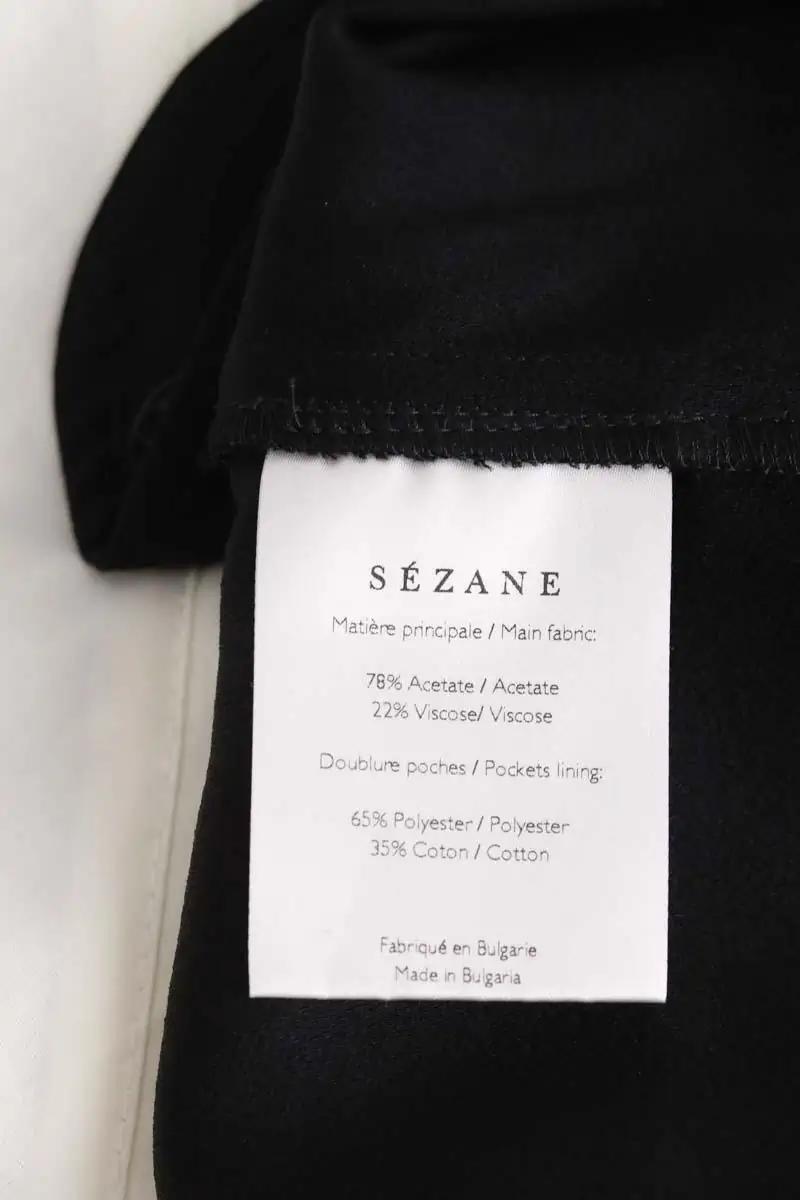 Straight-leg pants SEZANE - Seconde main Black