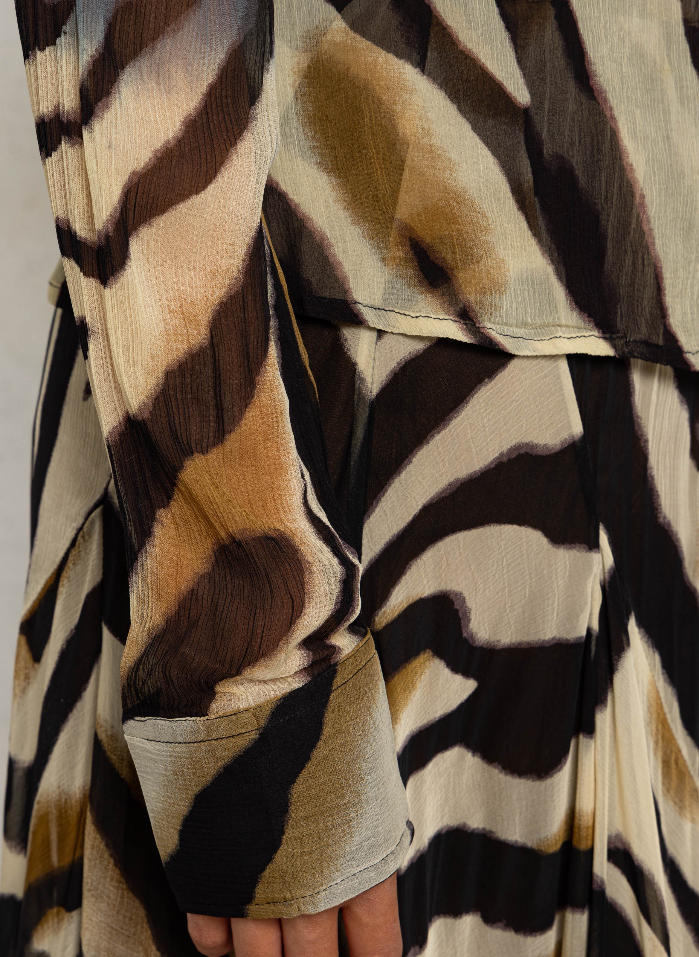 Sheer straight shirt MES DEMOISELLES Multicolored