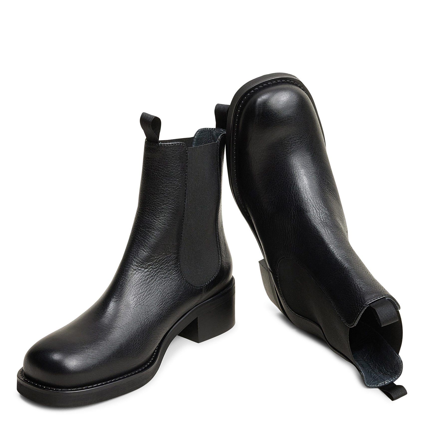 Leather Chelsea boots JONAK Black
