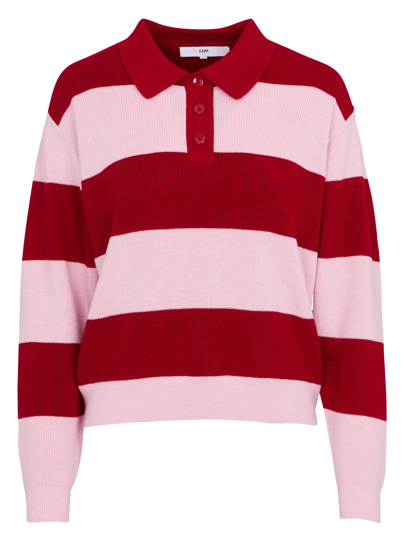 Pull droit à rayures ZAPA Rose
