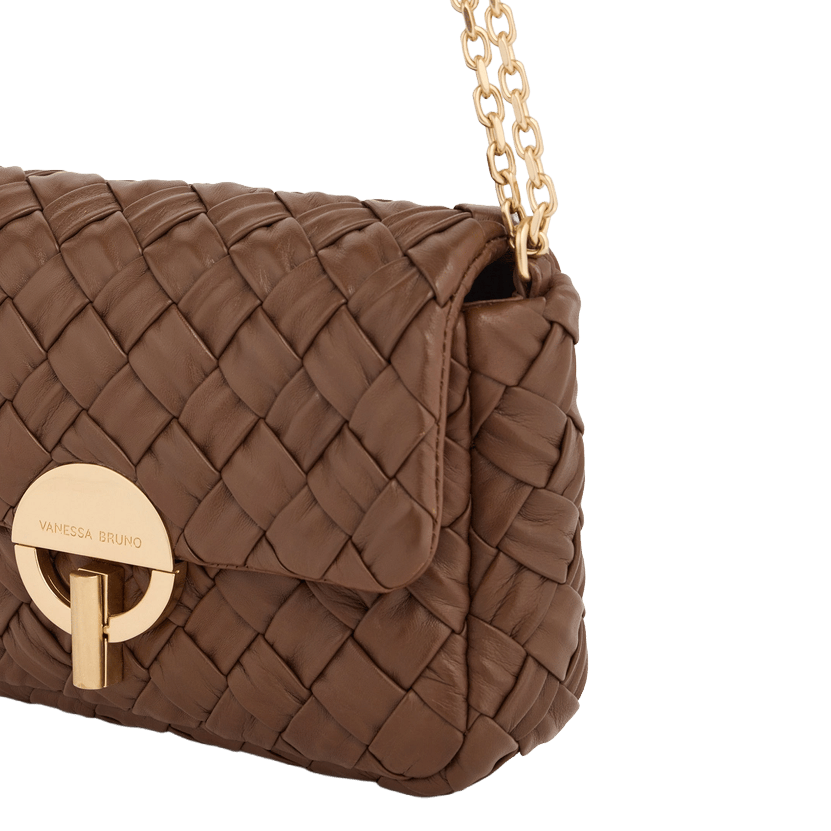 Woven leather shoulder bag | Brown VANESSA BRUNO Women