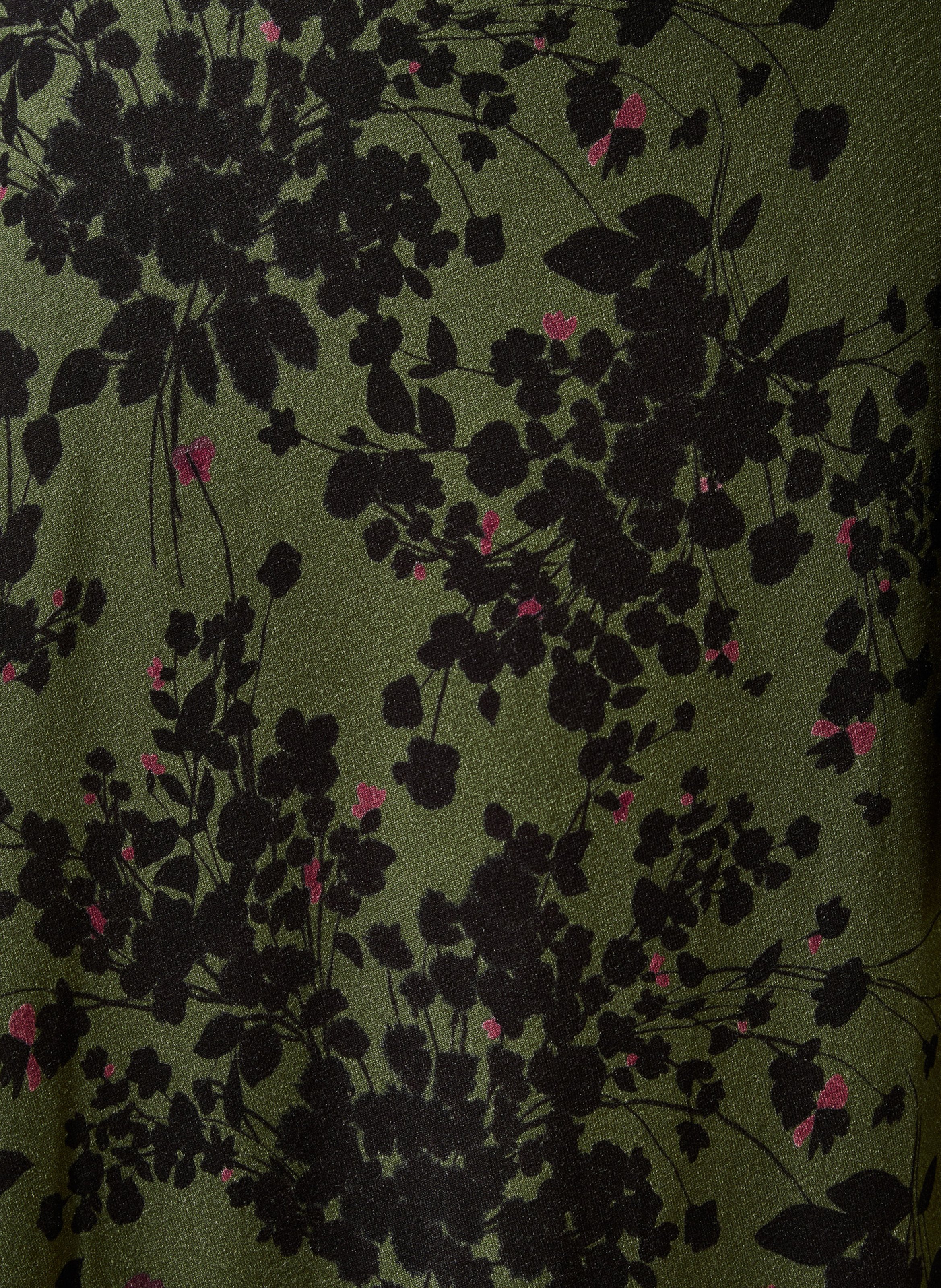 Long printed round-neck dress LA FEE MARABOUTEE Green
