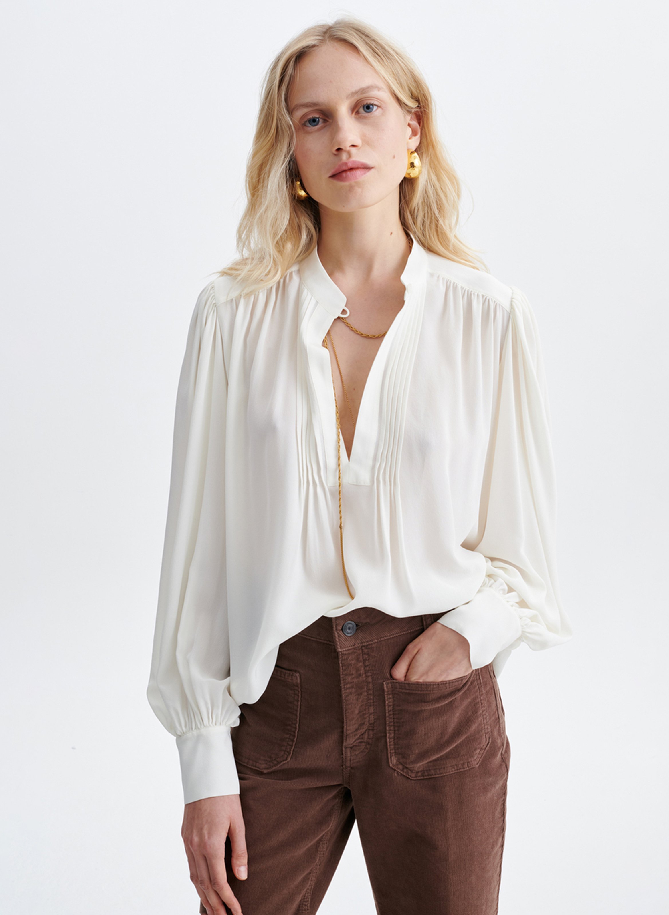 Round-neck floral pattern blouse VANESSA BRUNO