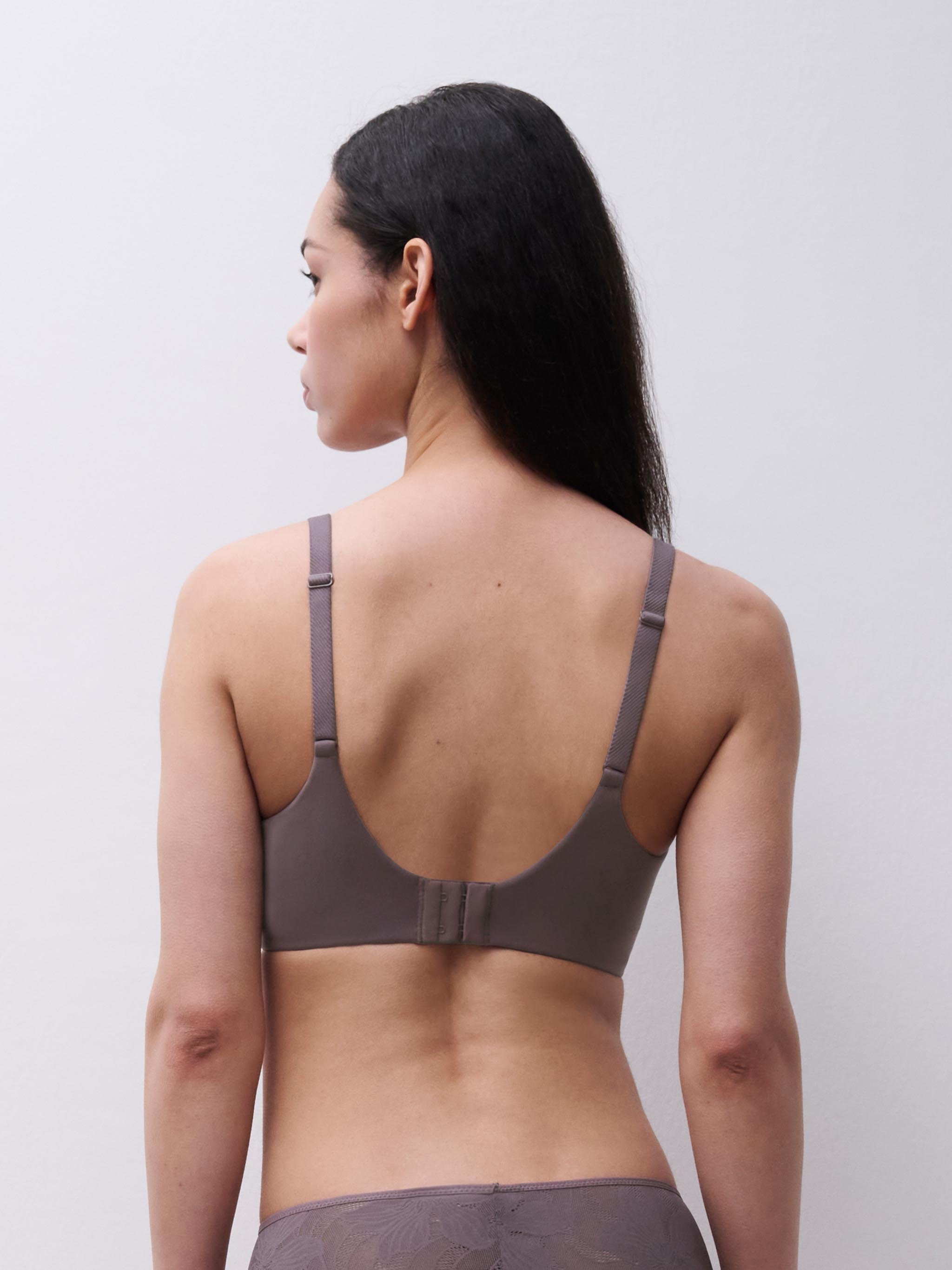 Spacer lace wireless bra for support CHANTELLE Brown