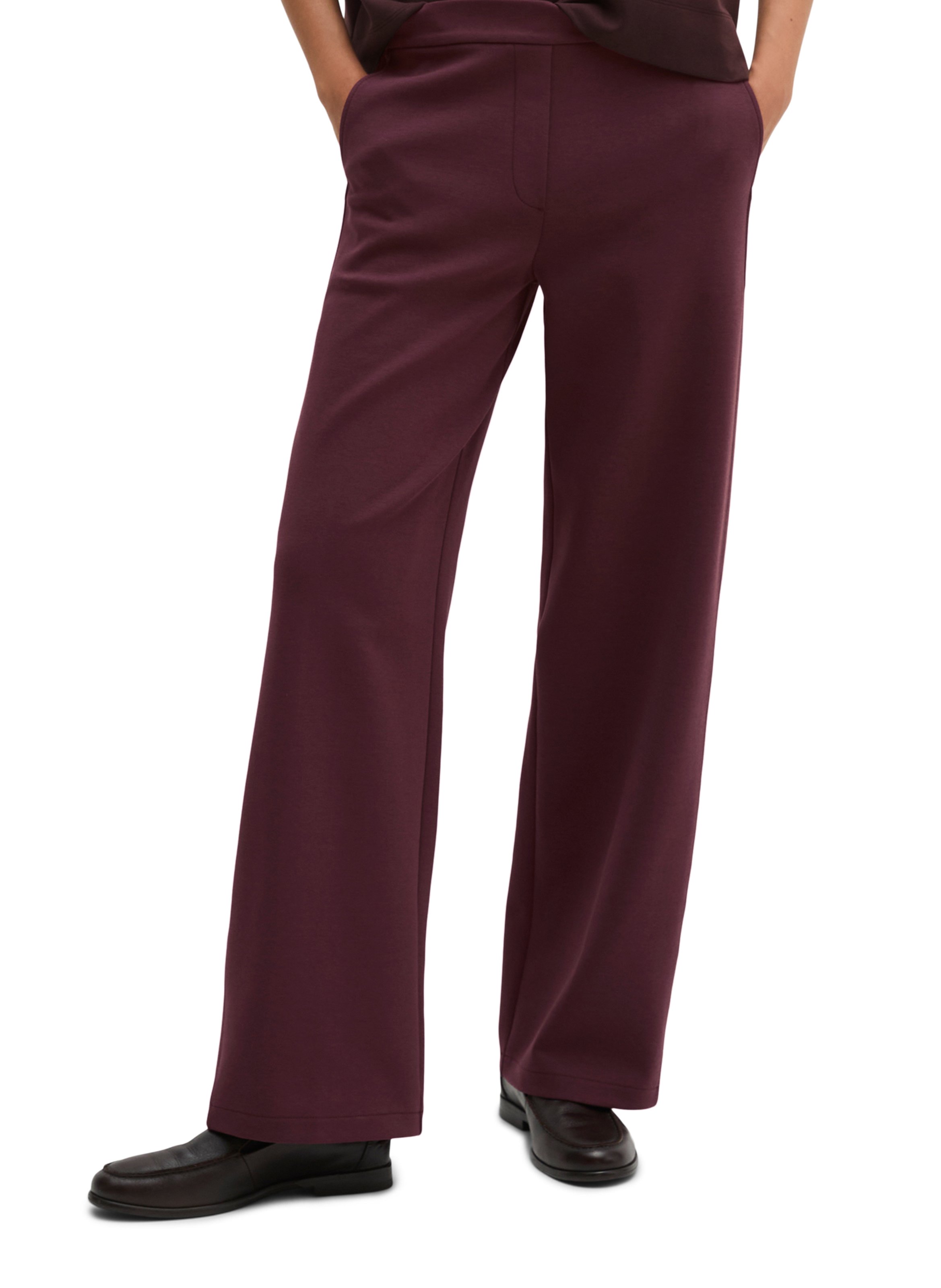 Pantalon droit en coton mélangé MARC O'POLO Rouge