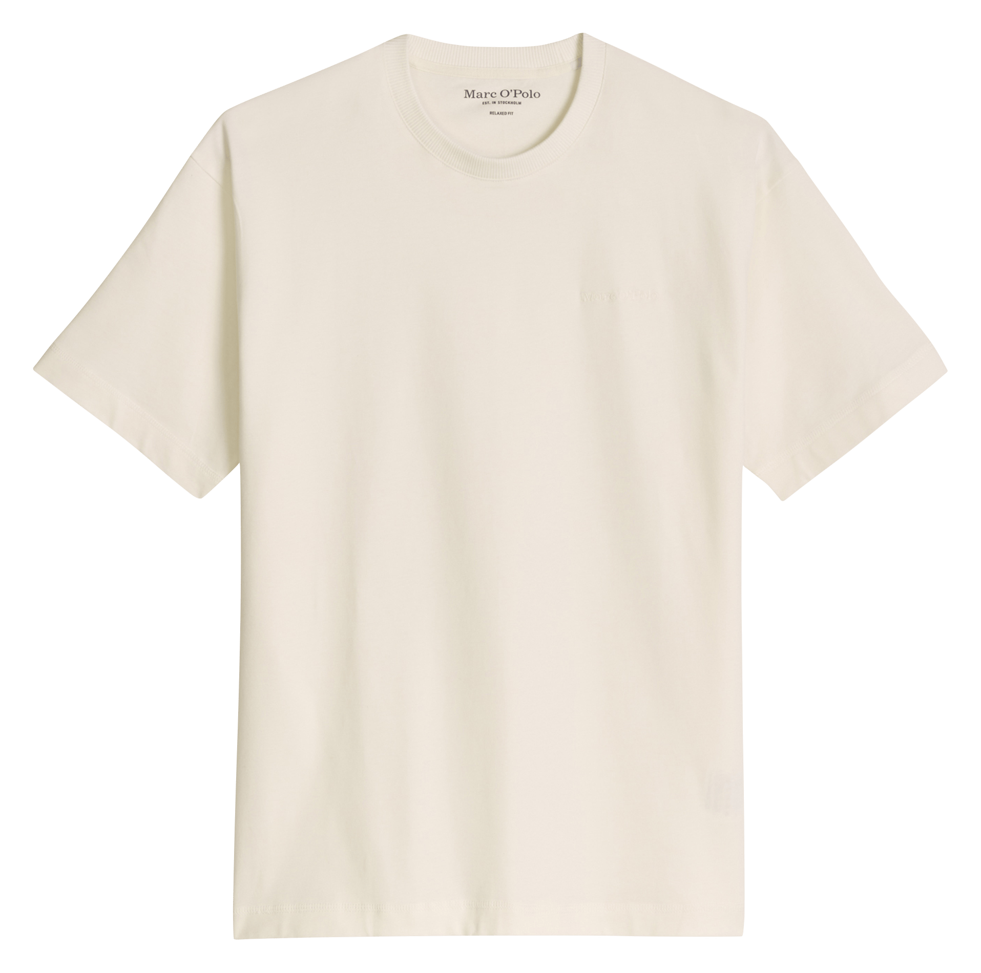 Round-neck cotton T-shirt MARC O'POLO White