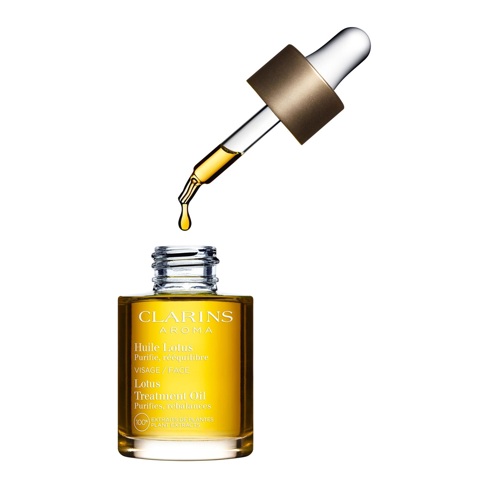 Lotus Treatment Oil - Evenwicht herstellend - 100% plantenextracten CLARINS No color