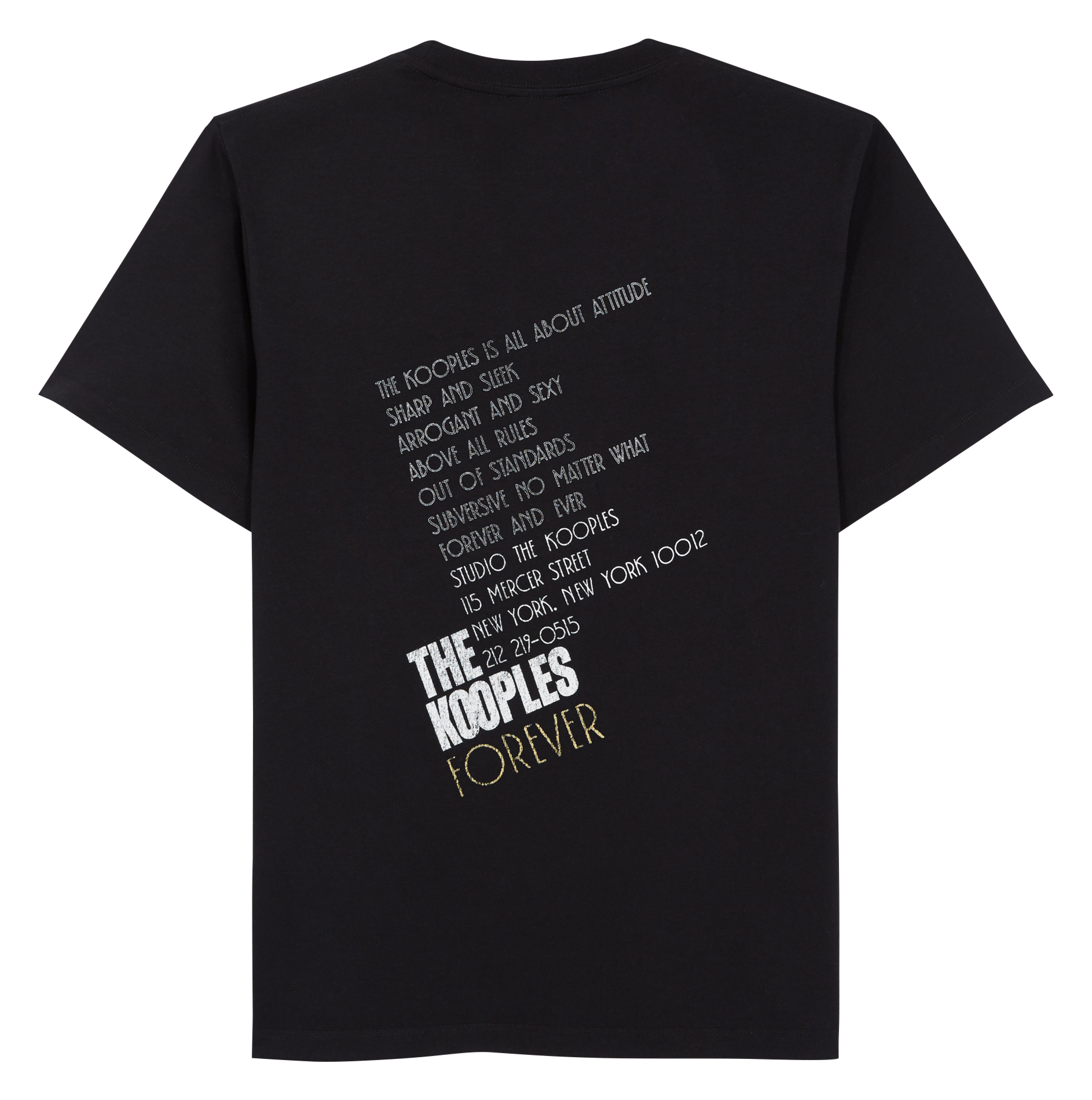 Katoenen T-shirt met print THE KOOPLES Zwart