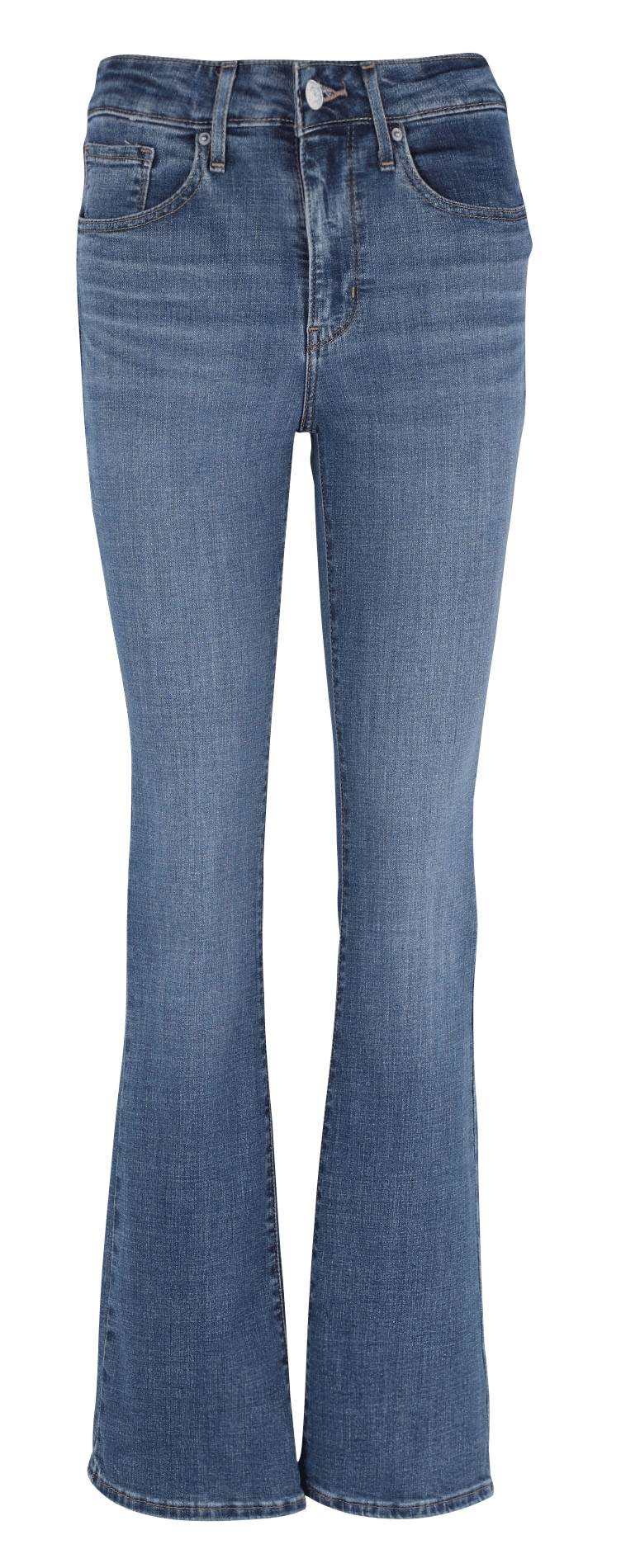 Jean flare taille haute en coton mélangé Jean DélavéLEVI'S