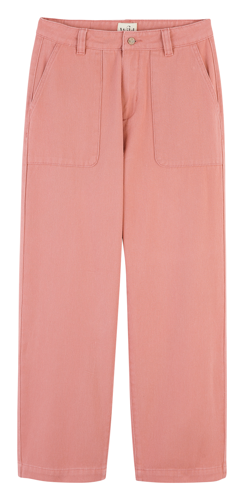 Wide-leg cotton pants WILD Pink