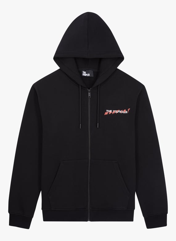 Sweat a Capuche En Coton Bla01 The Kooples Homme HSWE27120K BLA01 BLA01 Place des Tendances