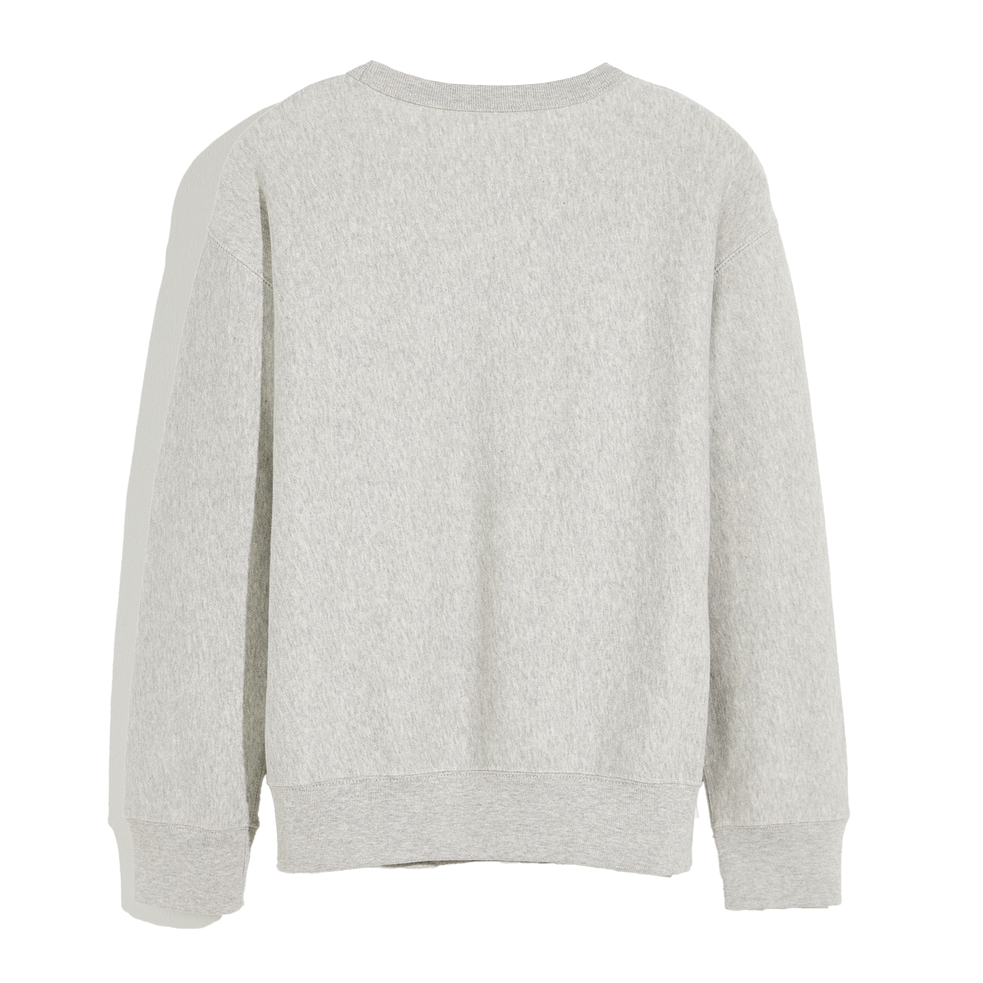 Straight-cut organic cotton round-neck sweater BELLEROSE Grey