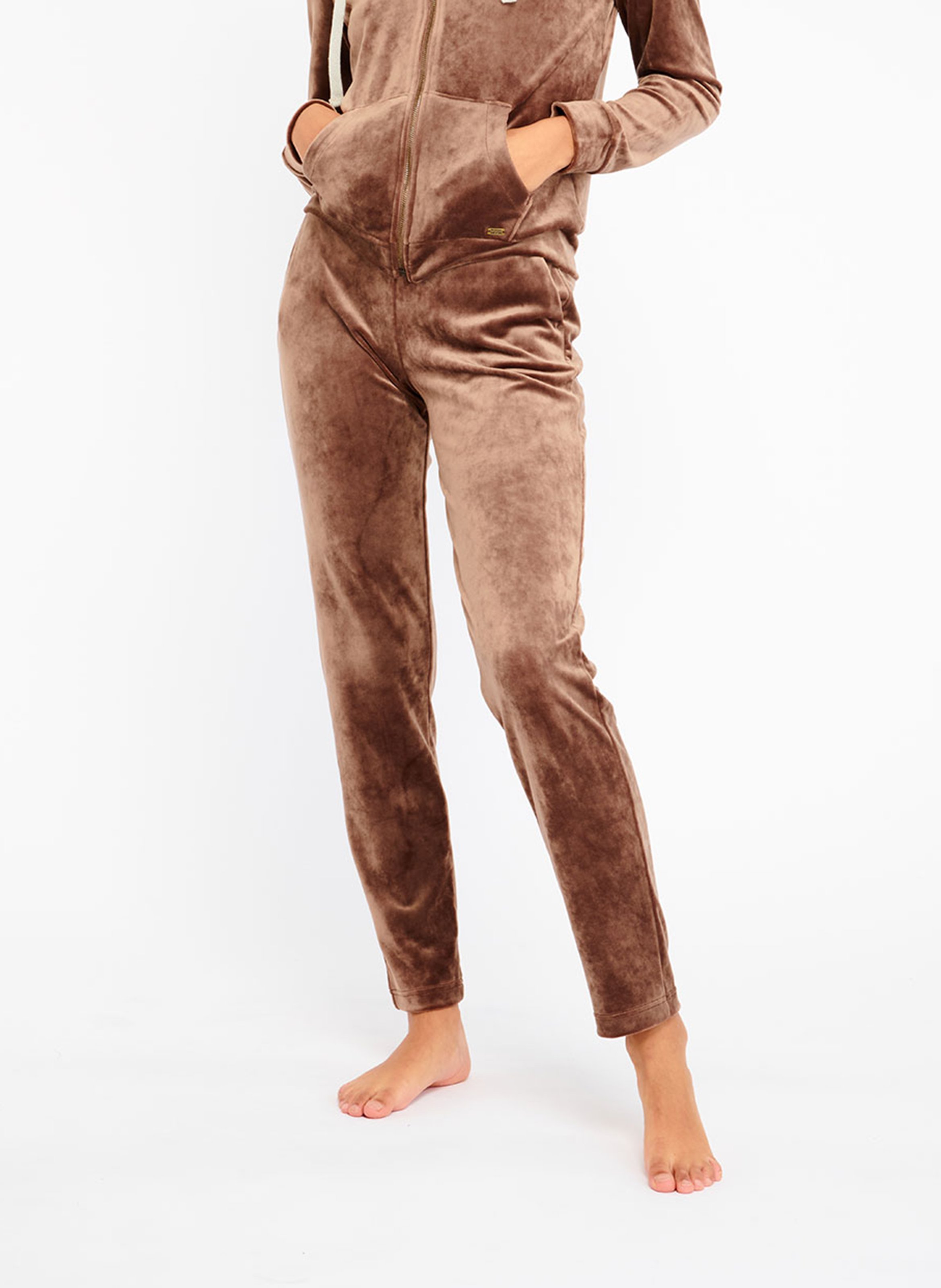 Pantalon de jogging en velours BANANA MOON Marron