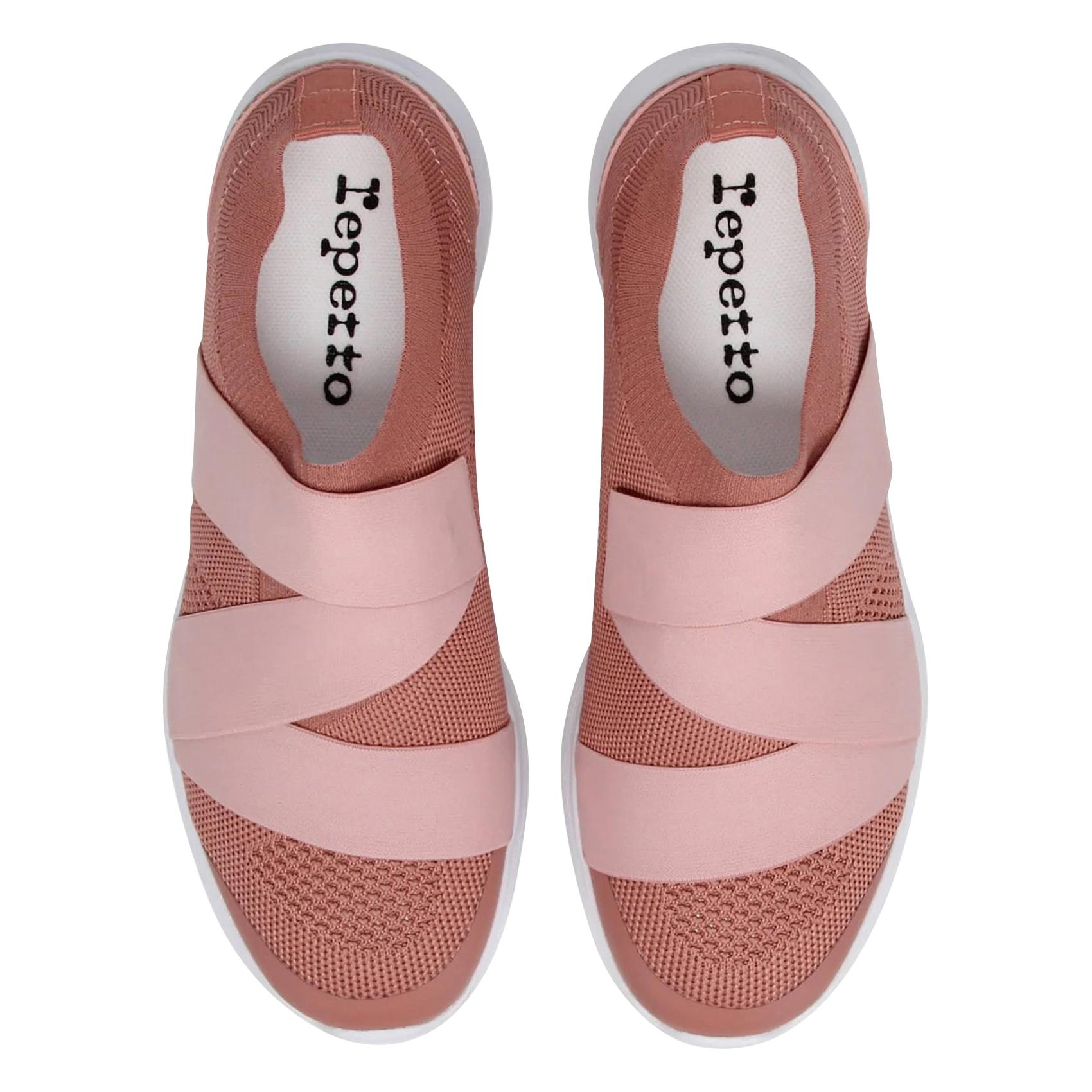 Stretch knit ribbon sneakers REPETTO Pink