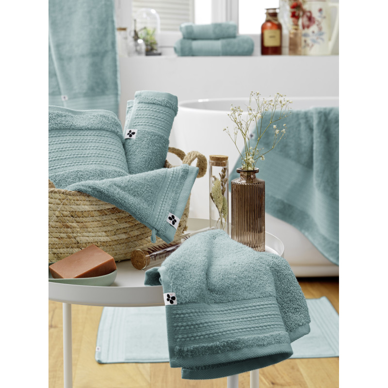 Set of 2 washcloths L'EFFET PAPILLON Blue