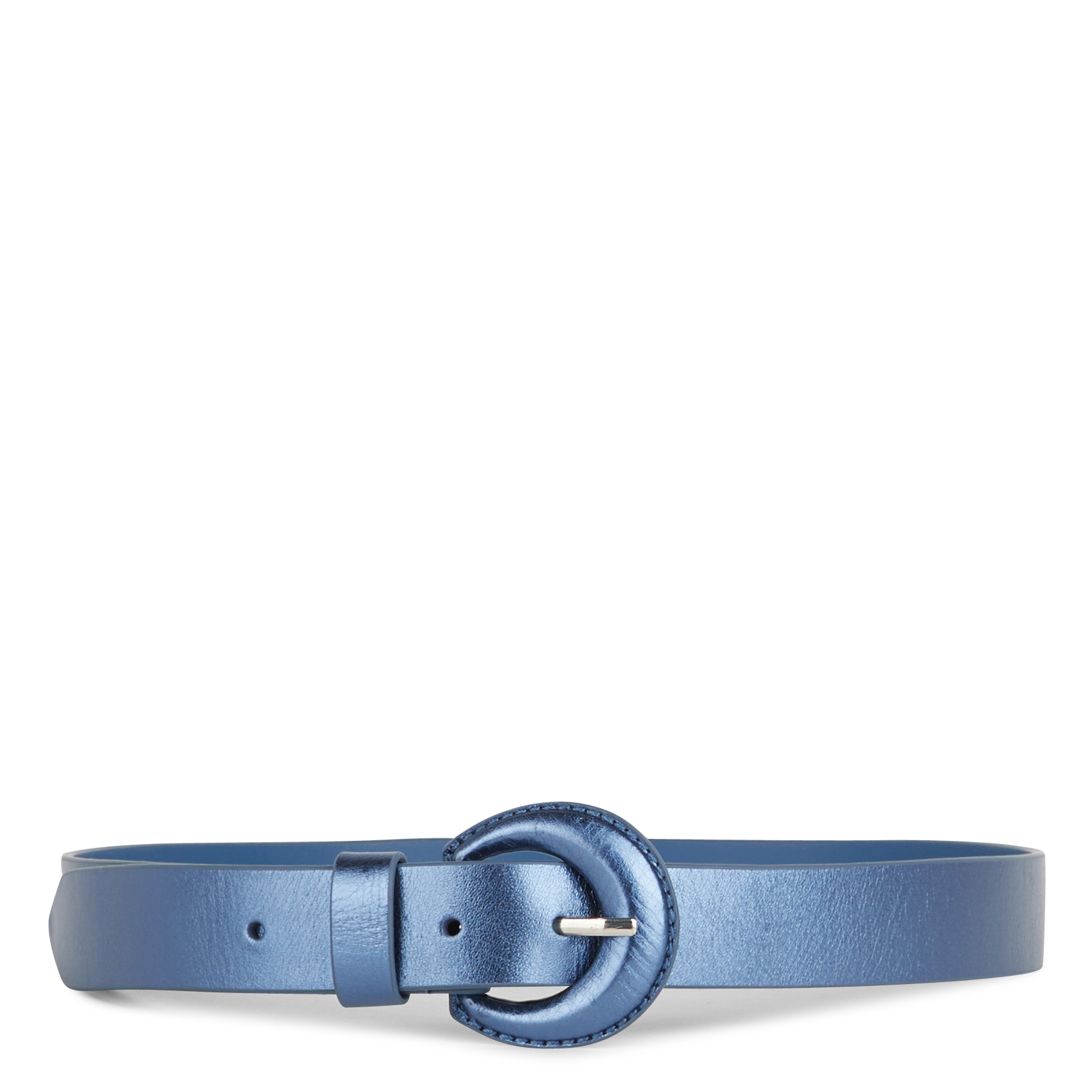 Ceinture en cuir métallisé ONE STEP Bleu