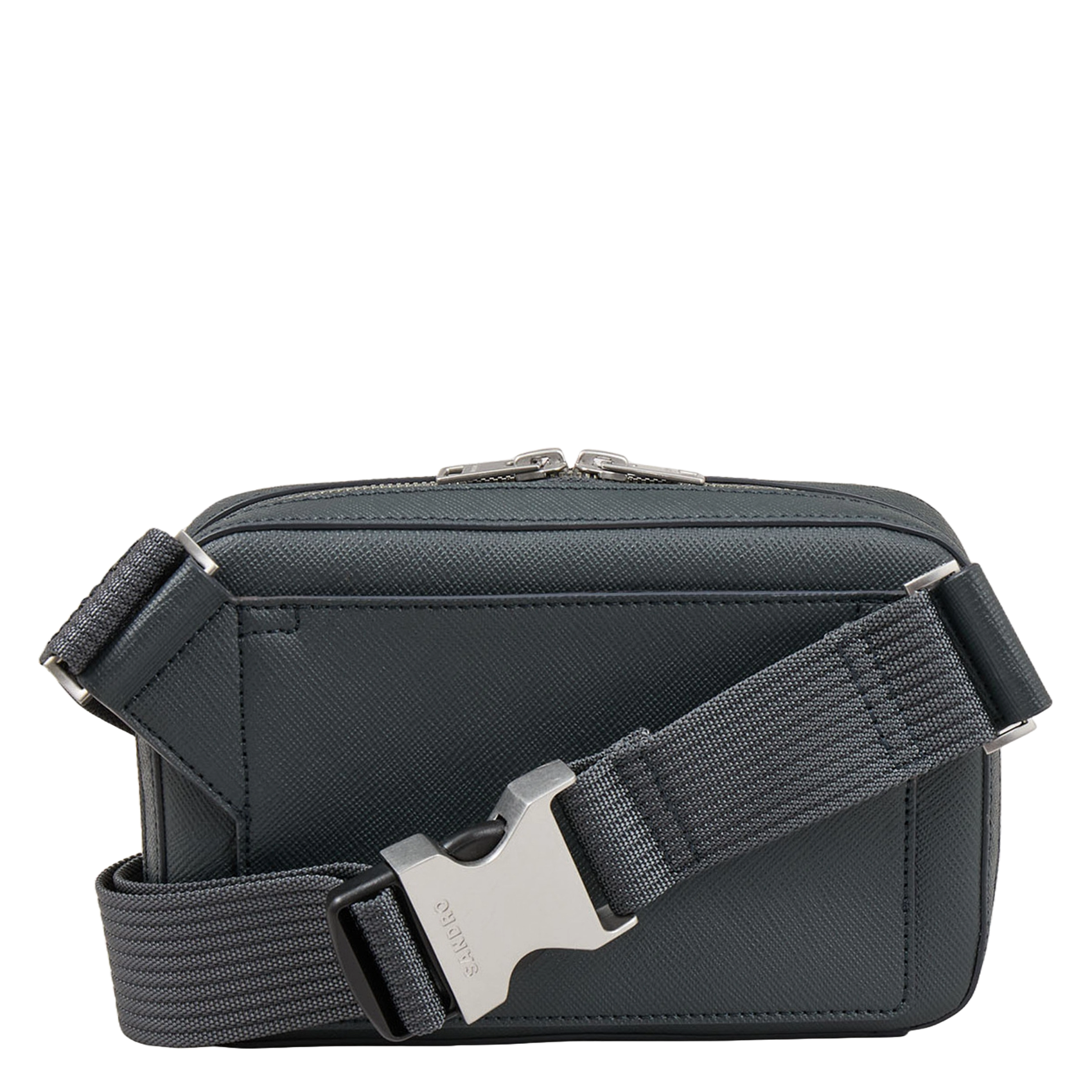 Leren crossbodytas  SANDRO Grijs