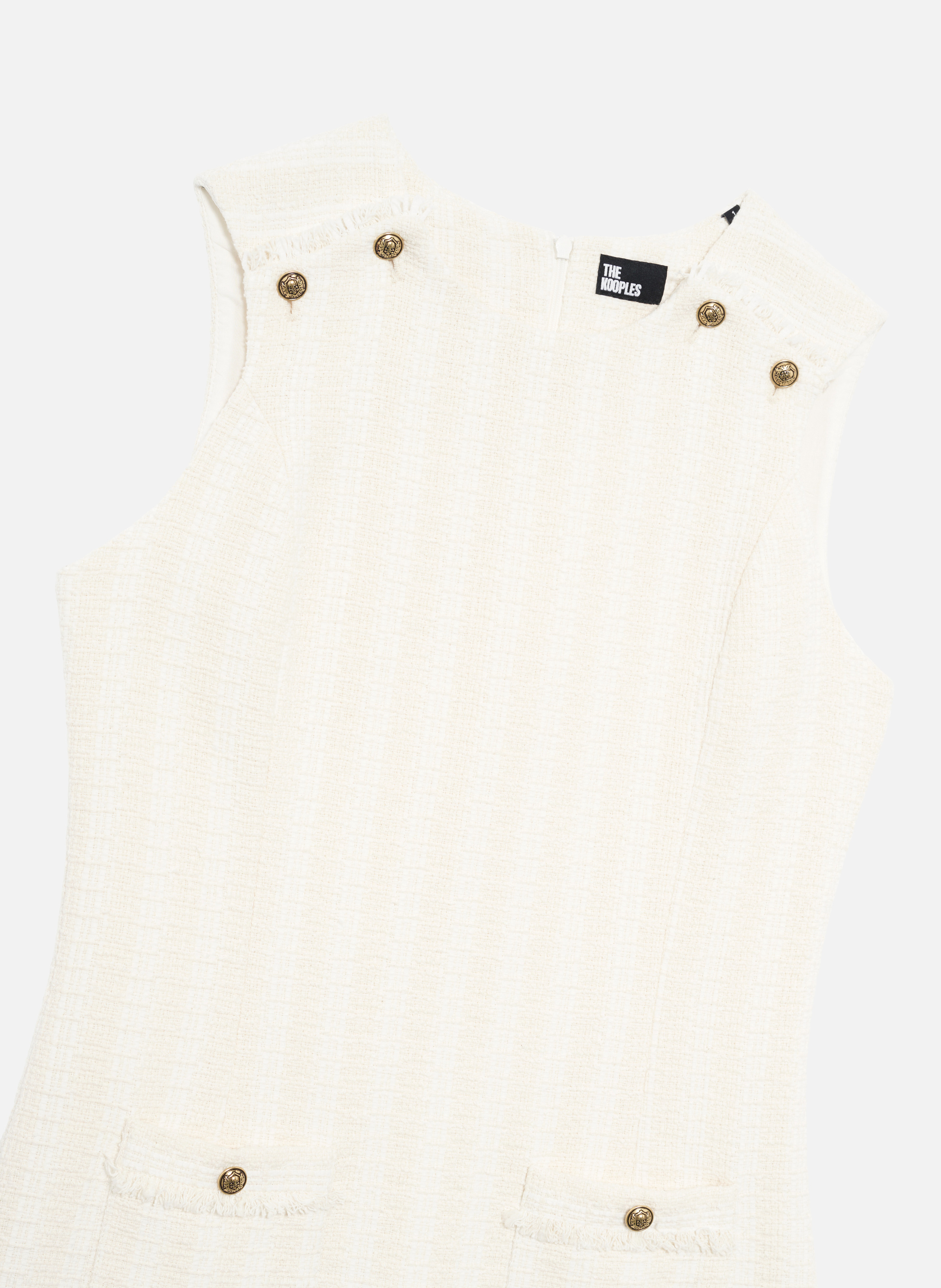 Short tweed dress THE KOOPLES Beige