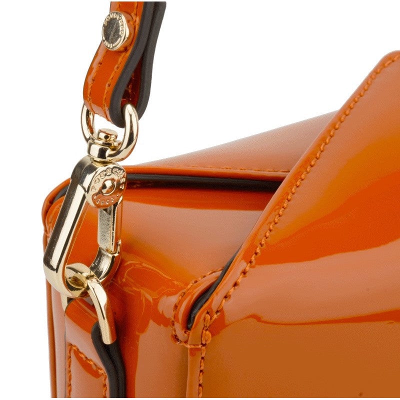 Shoulder bag - synthetic and leather POURCHET Orange