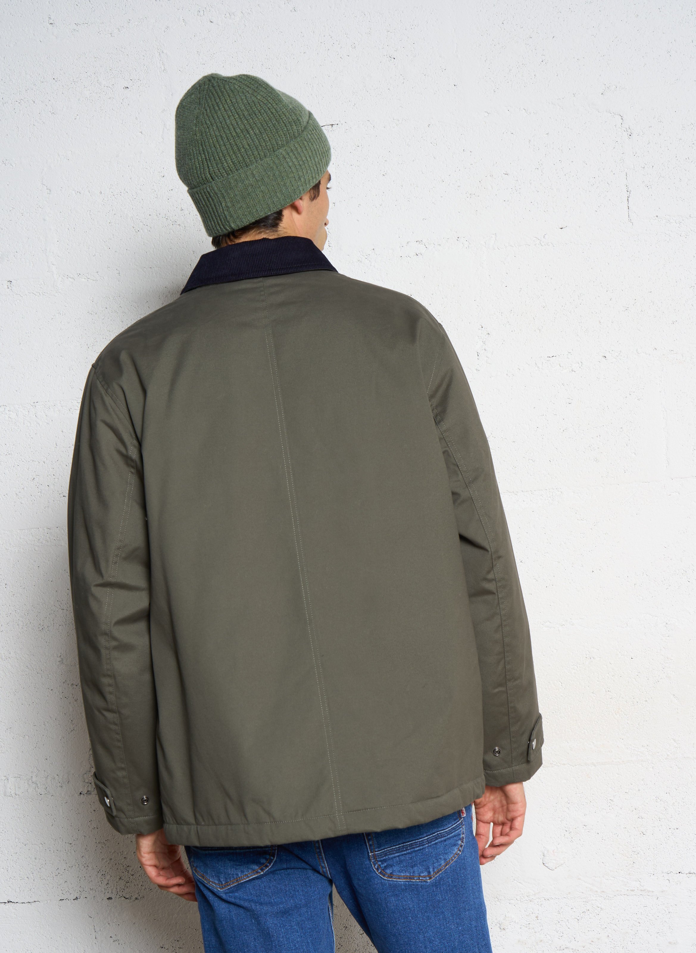 Manteau col classique en coton ARMOR LUX Kaki