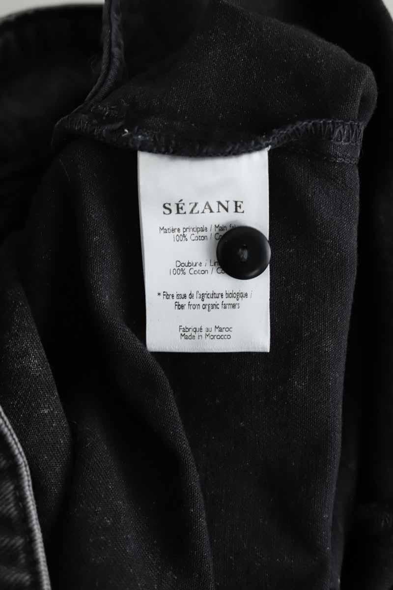 Cropped slim jeans with studs SEZANE - Seconde main Black