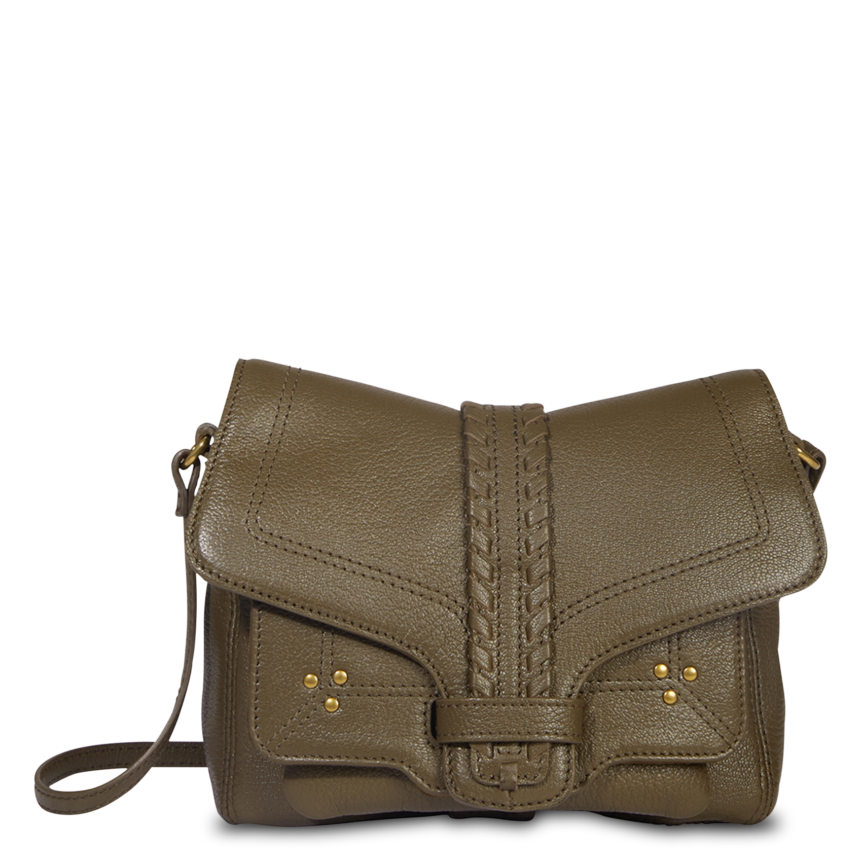 Sac bandoulière à rabat en cuir JEROME DREYFUSS