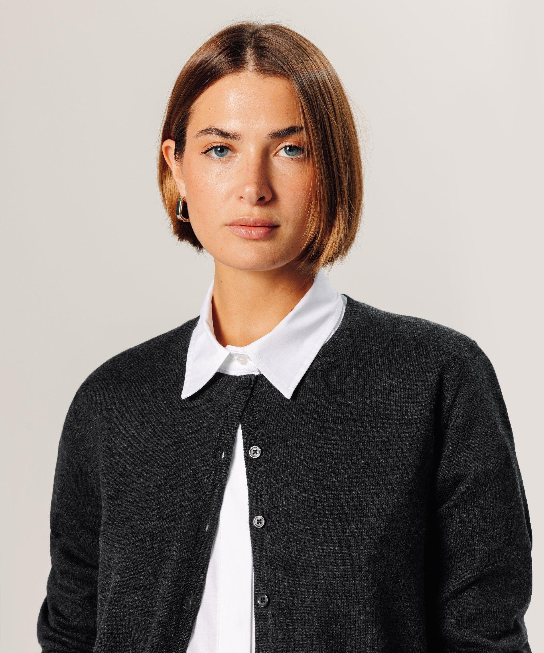 Merino wool cardigan RODIER Grey