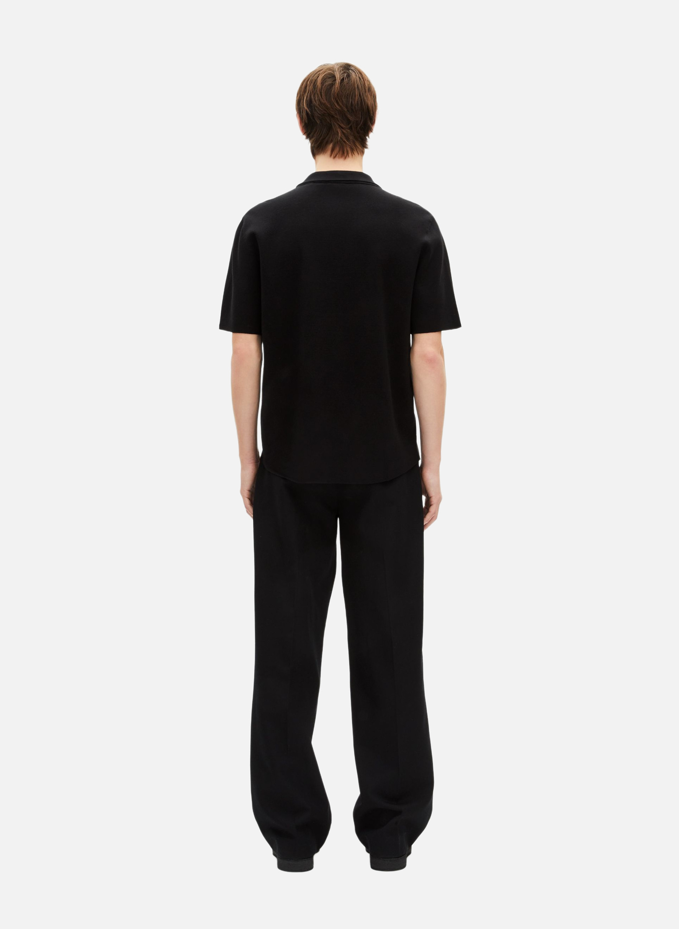 Short-sleeved knit shirt THE KOOPLES Black