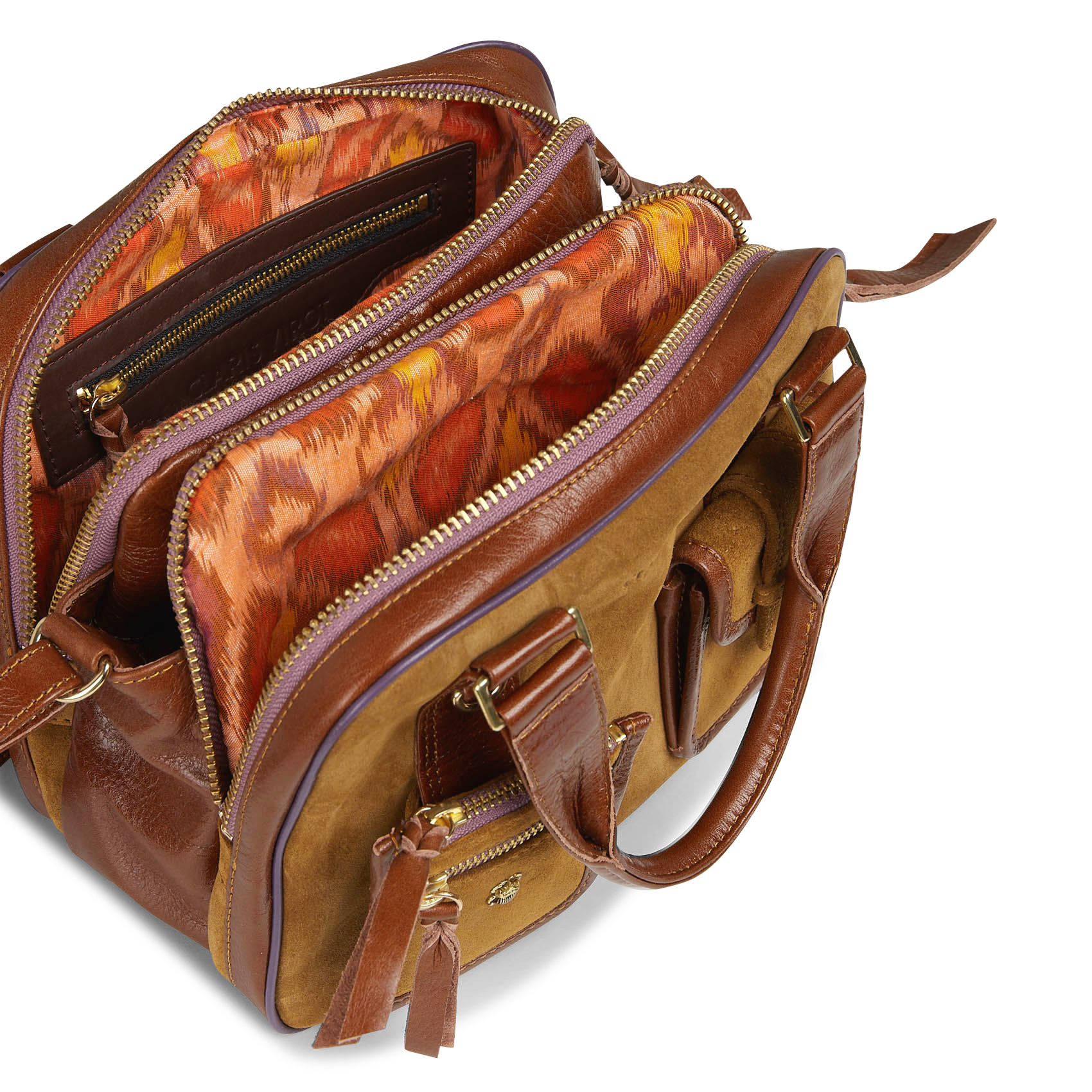 Brieftasche aus Leder CLARIS VIROT Braun