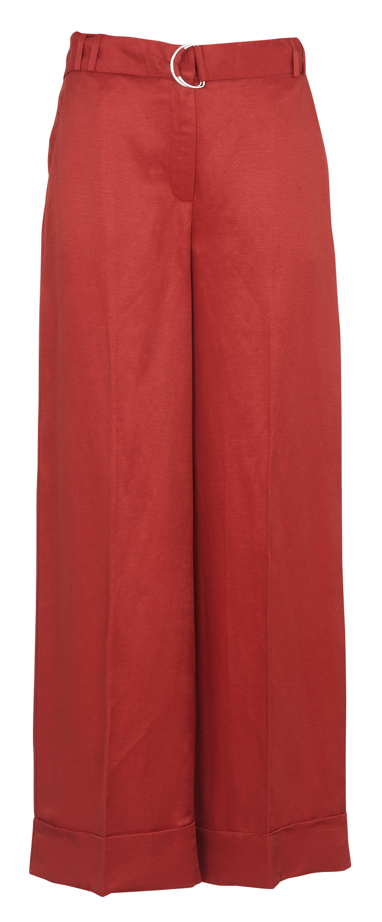 Wide-leg linen-blend pants LA FEE MARABOUTEE Orange