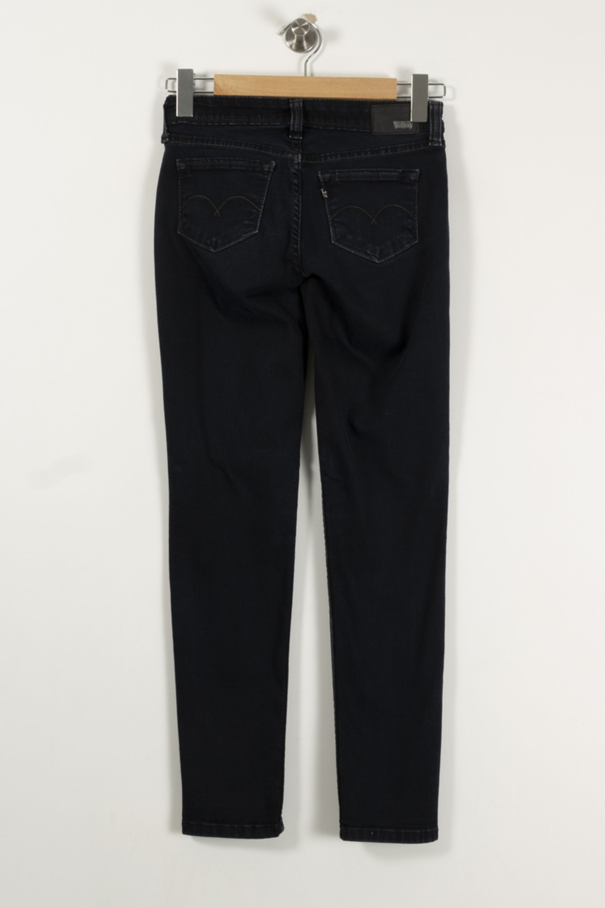 Cropped slim jeans with studs LEVI'S - Seconde main Blue