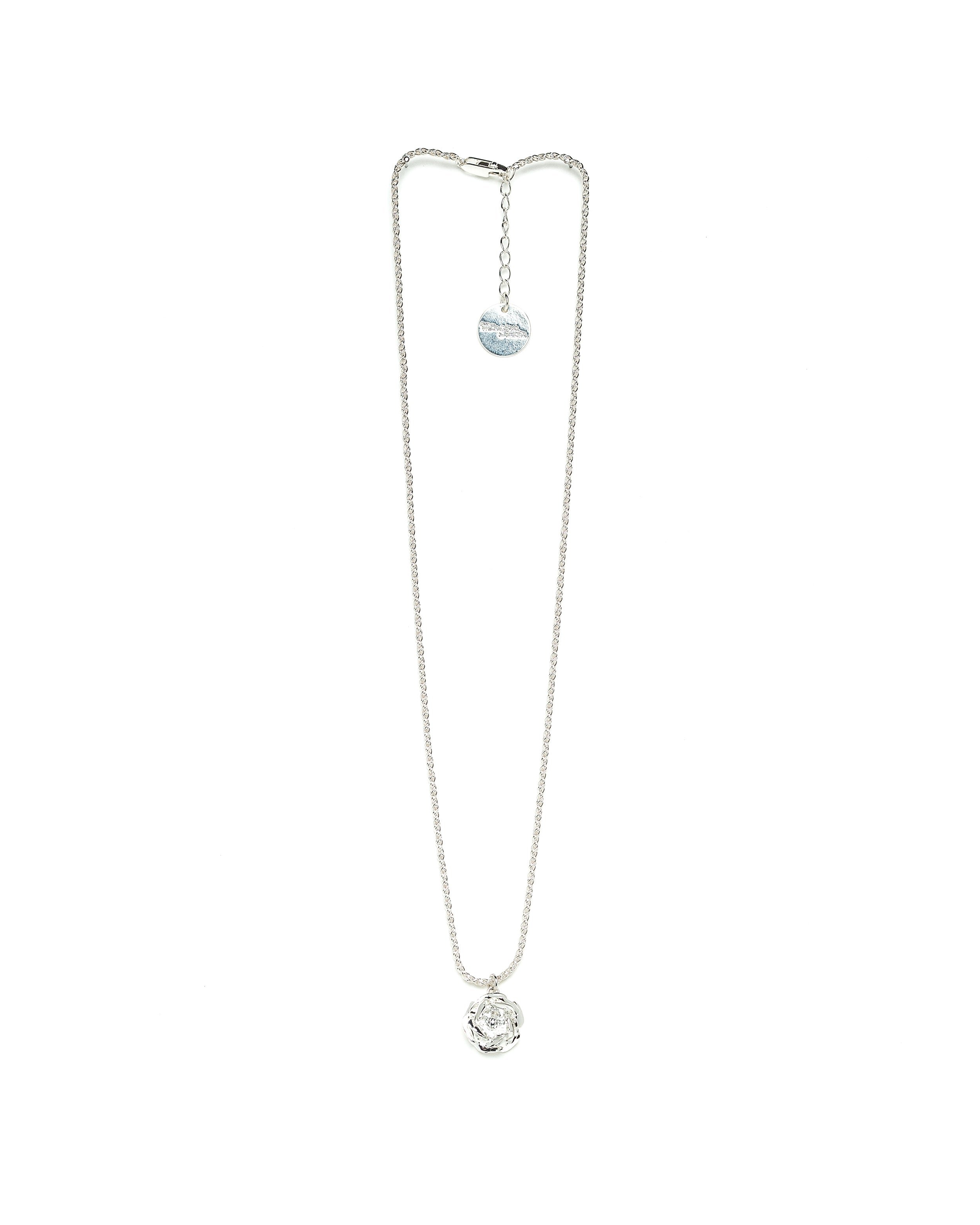 Gold-plated flower necklace MONSIEUR SIMONE Silver