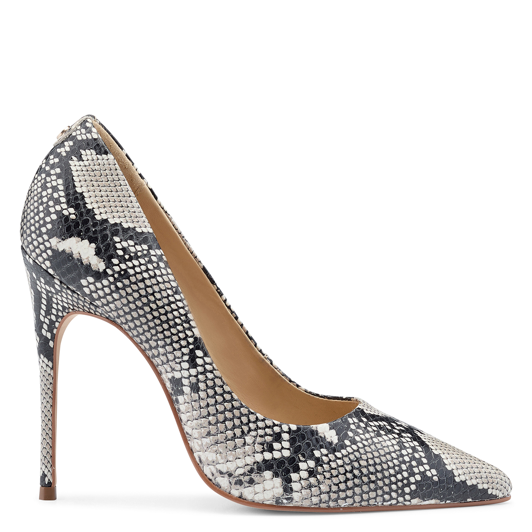 Escarpins en cuir imprimé  COSMOPARIS Beige