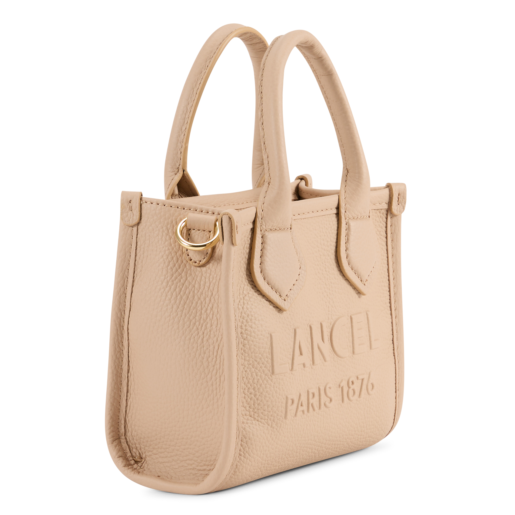 Dori leather shoulder bag LANCEL Beige