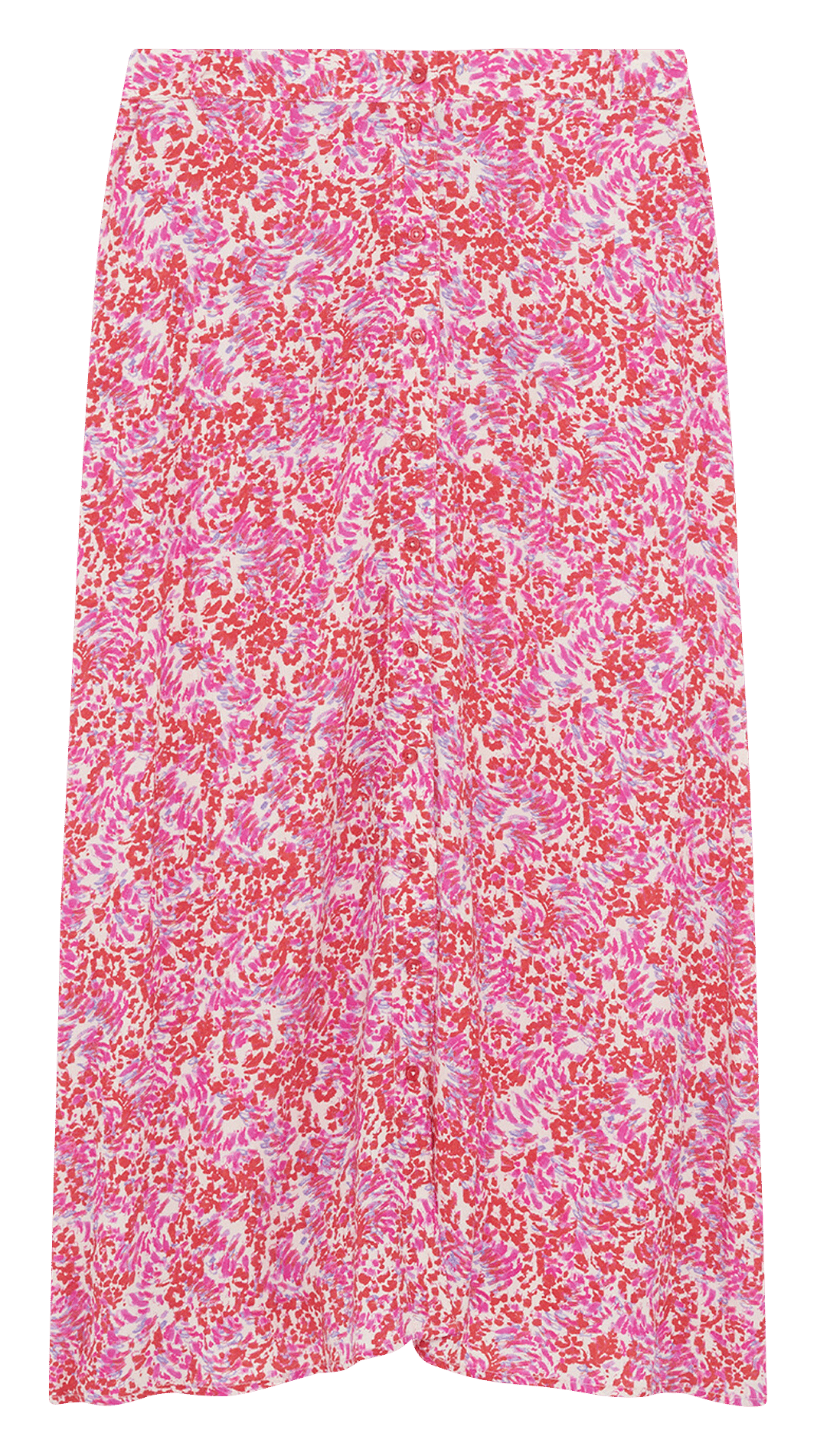 Halflange, gerende rok CAROLL Rood