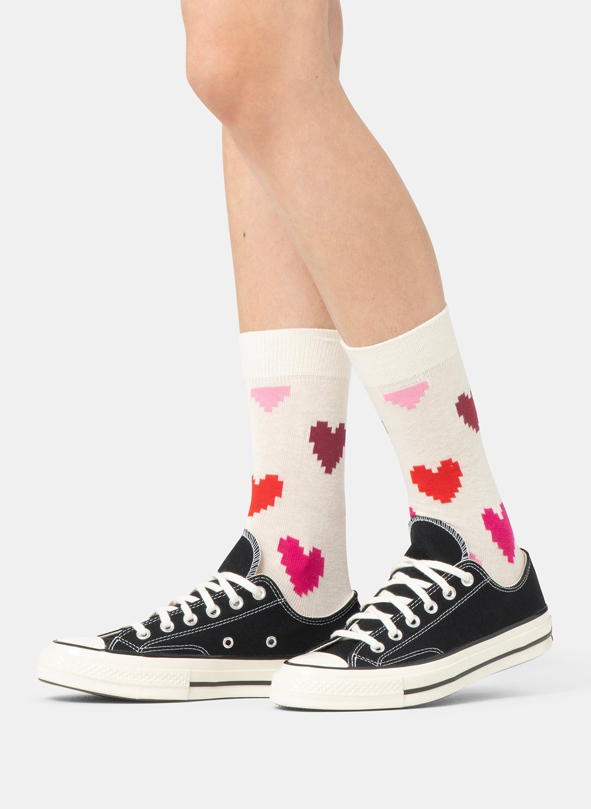 Sokken met print | katoenblend HAPPY SOCKS Wit